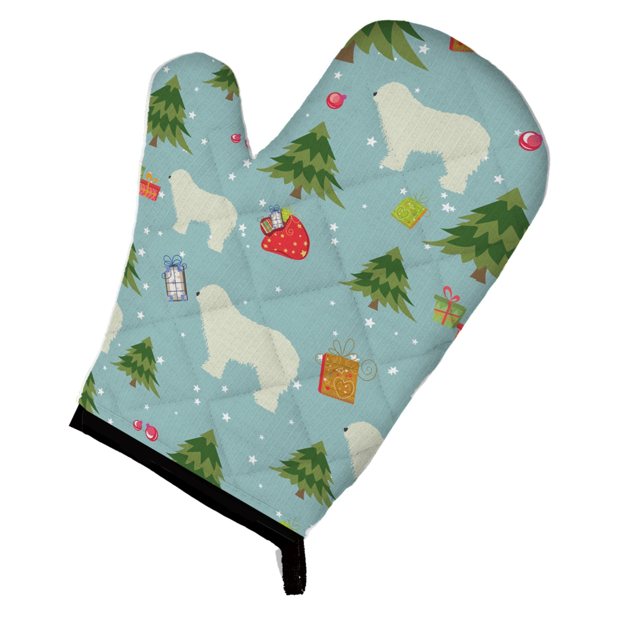 'Caroline'S Treasures Bb4879Ovmt Christmas Komondor Oven Mitt, 12'''' By 8.5'''', Multicolor''