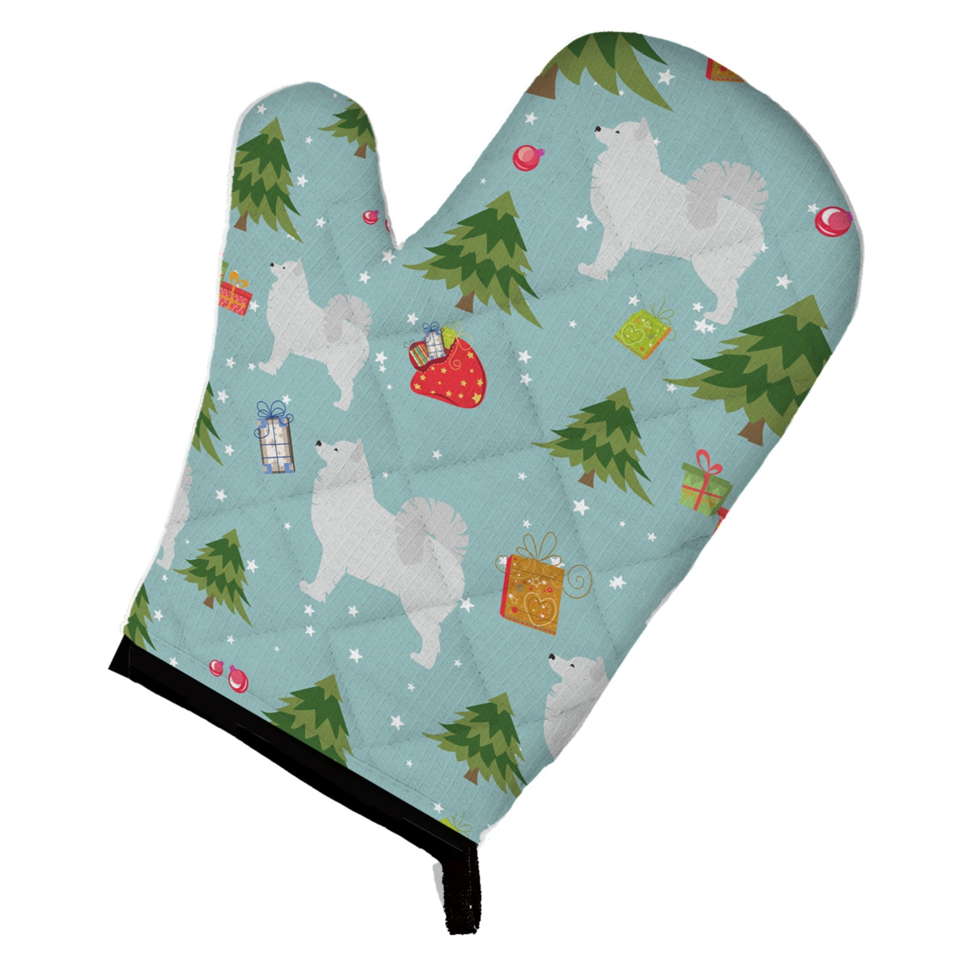 'Caroline'S Treasures Bb4883Ovmt Christmas Samoyed Oven Mitt, 12'''' By 8.5'''', Multicolor''