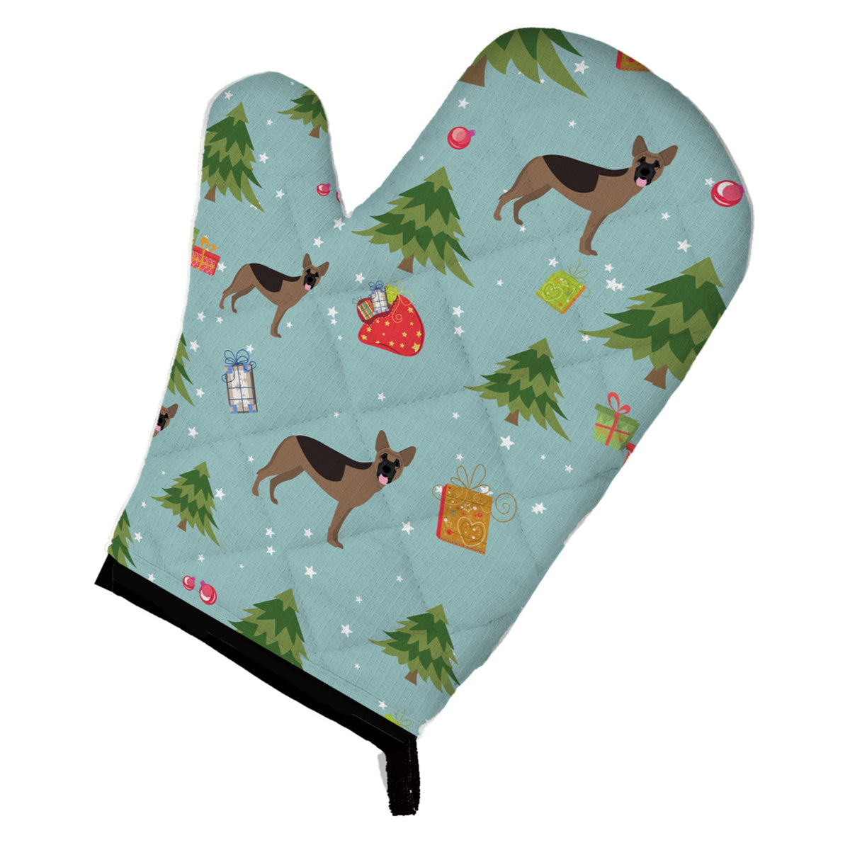 'Caroline'S Treasures Bb4945Ovmt Christmas German Shepherd Oven Mitt, 12'''' By 8.5'''', Multicolor''