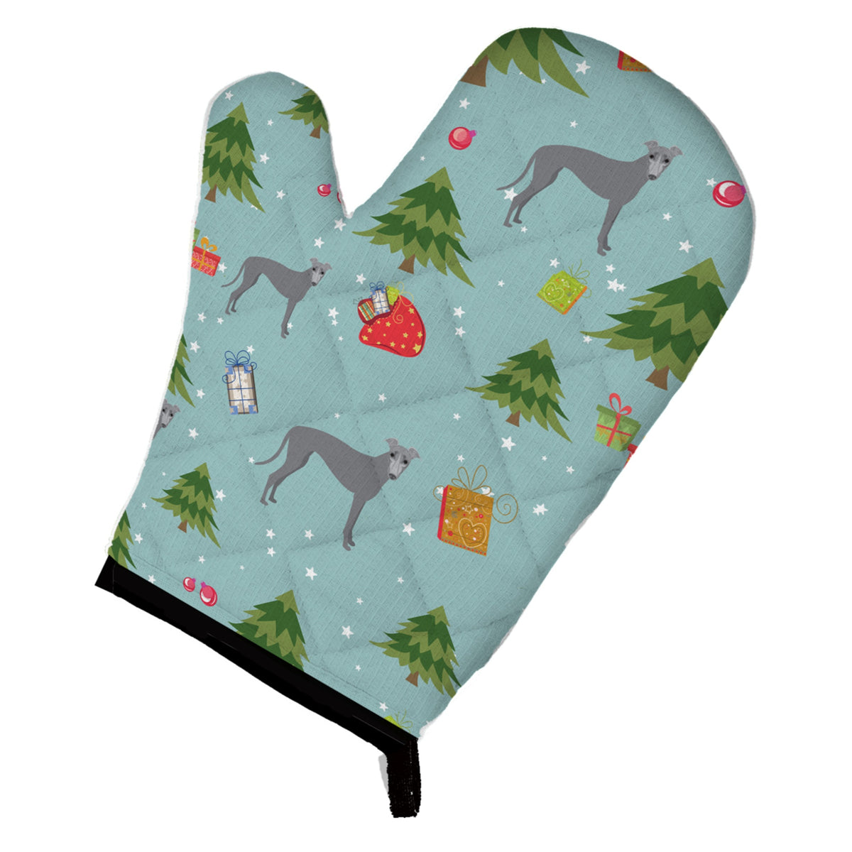 'Caroline'S Treasures Bb4959Ovmt Christmas Greyhound Oven Mitt, 12'''' By 8.5'''', Multicolor''