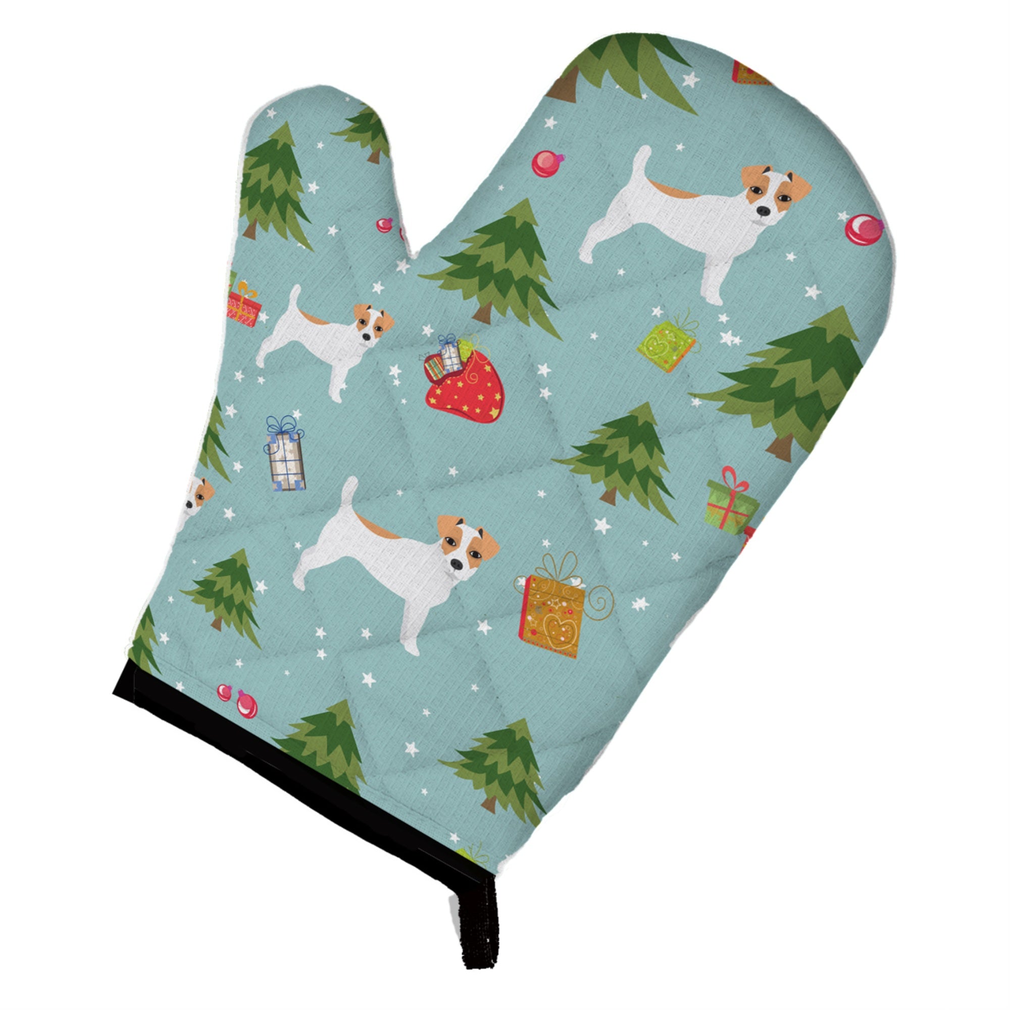 'Caroline'S Treasures Bb4962Ovmt Christmas Jack Russell Terrier Oven Mitt, 12'''' By 8.5'''', Multicolor''