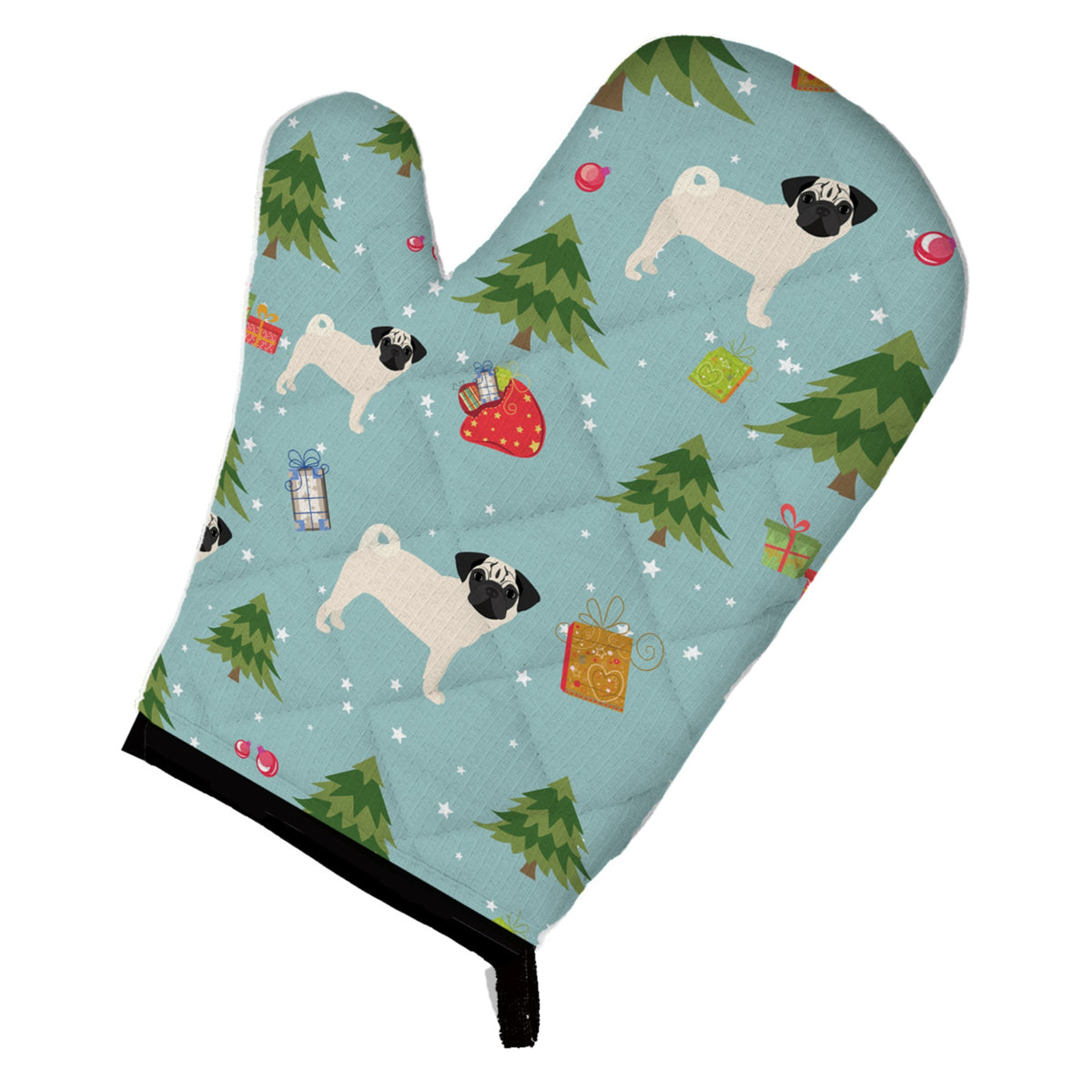 'Caroline'S Treasures Bb4975Ovmt Christmas Pug Oven Mitt, 12'''' By 8.5'''', Multicolor''