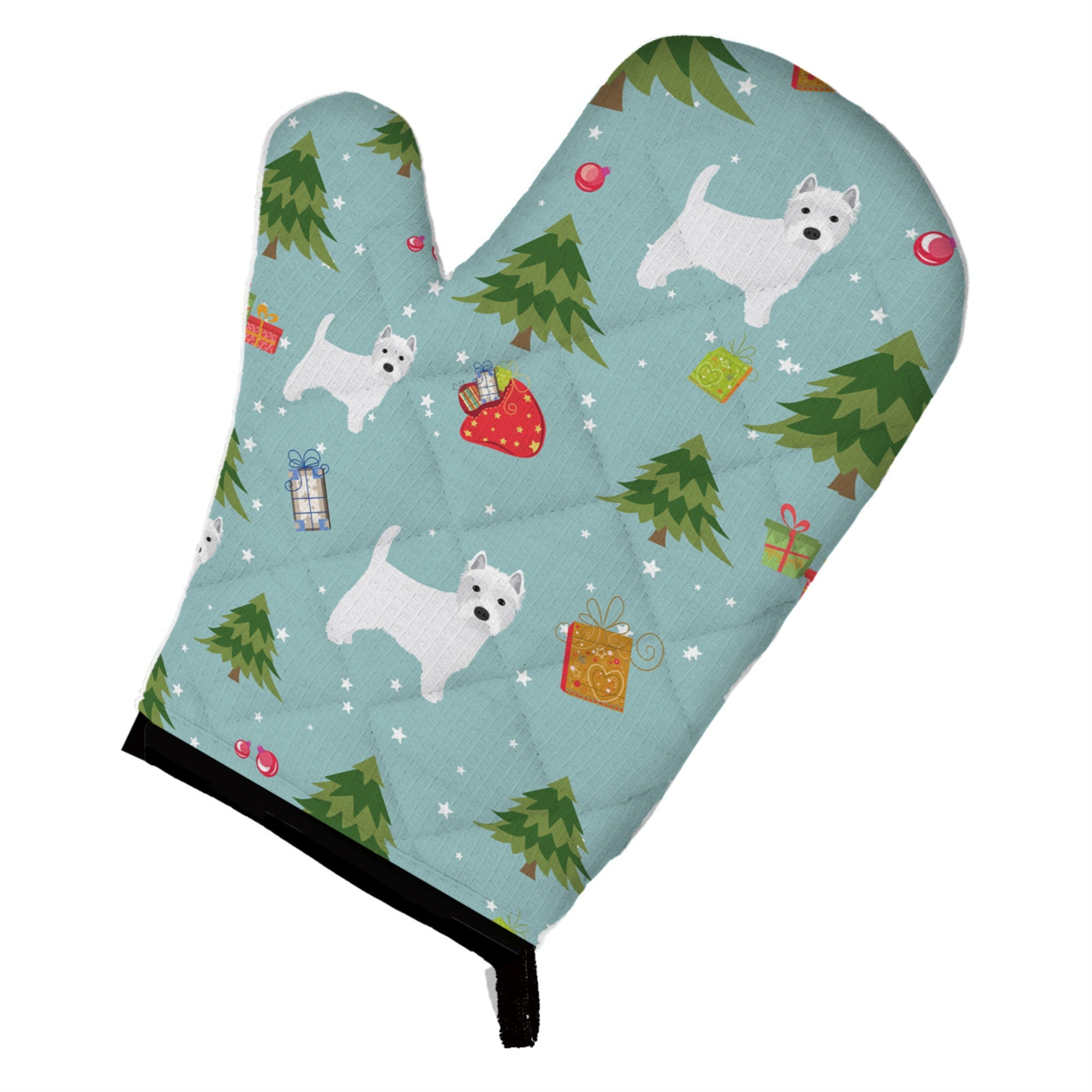 'Caroline'S Treasures Bb4988Ovmt Christmas West Highland White Terrier Oven Mitt, 12'''' By 8.5'''', Multicolor''