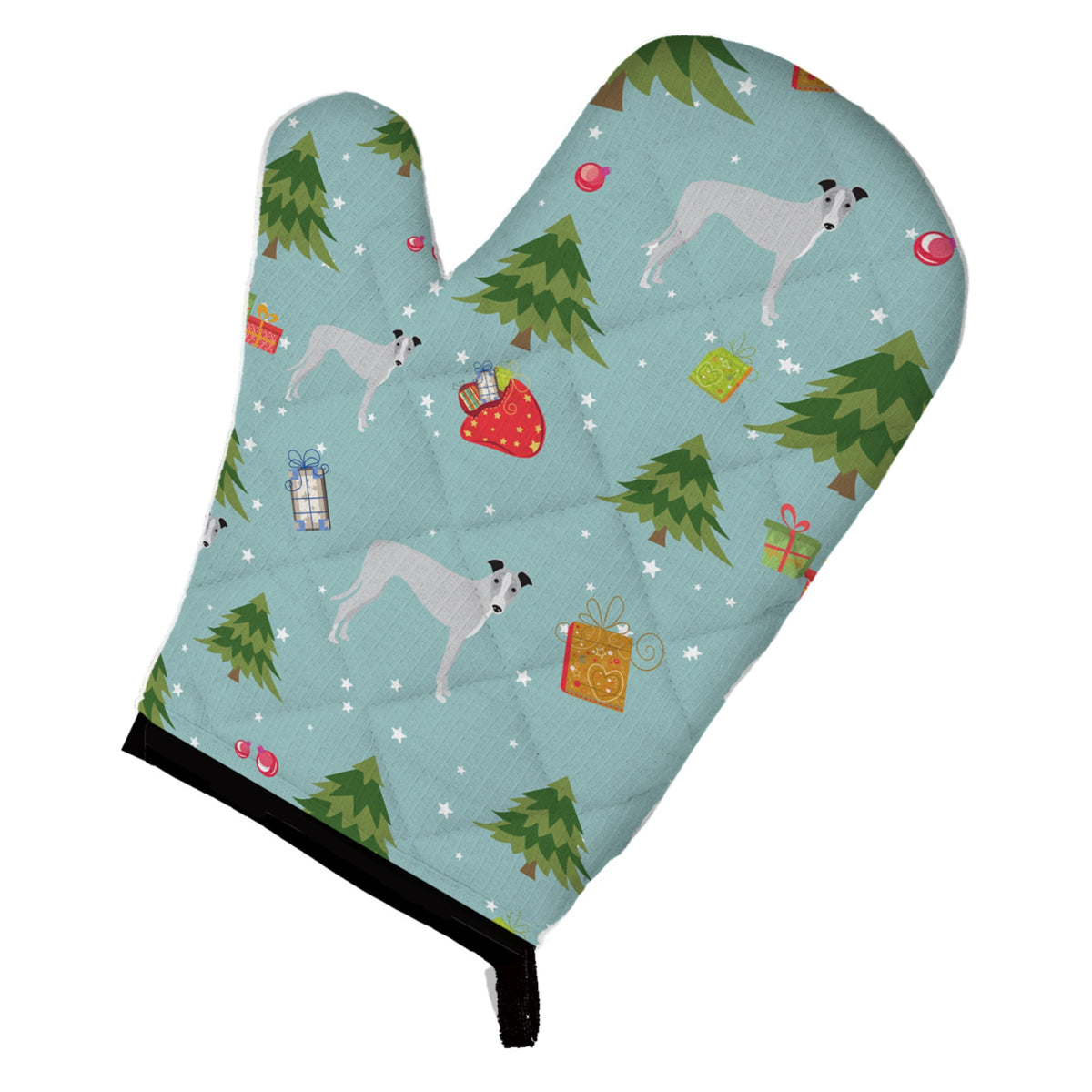 'Caroline'S Treasures Bb4989Ovmt Christmas Whippet Oven Mitt, 12'''' By 8.5'''', Multicolor''