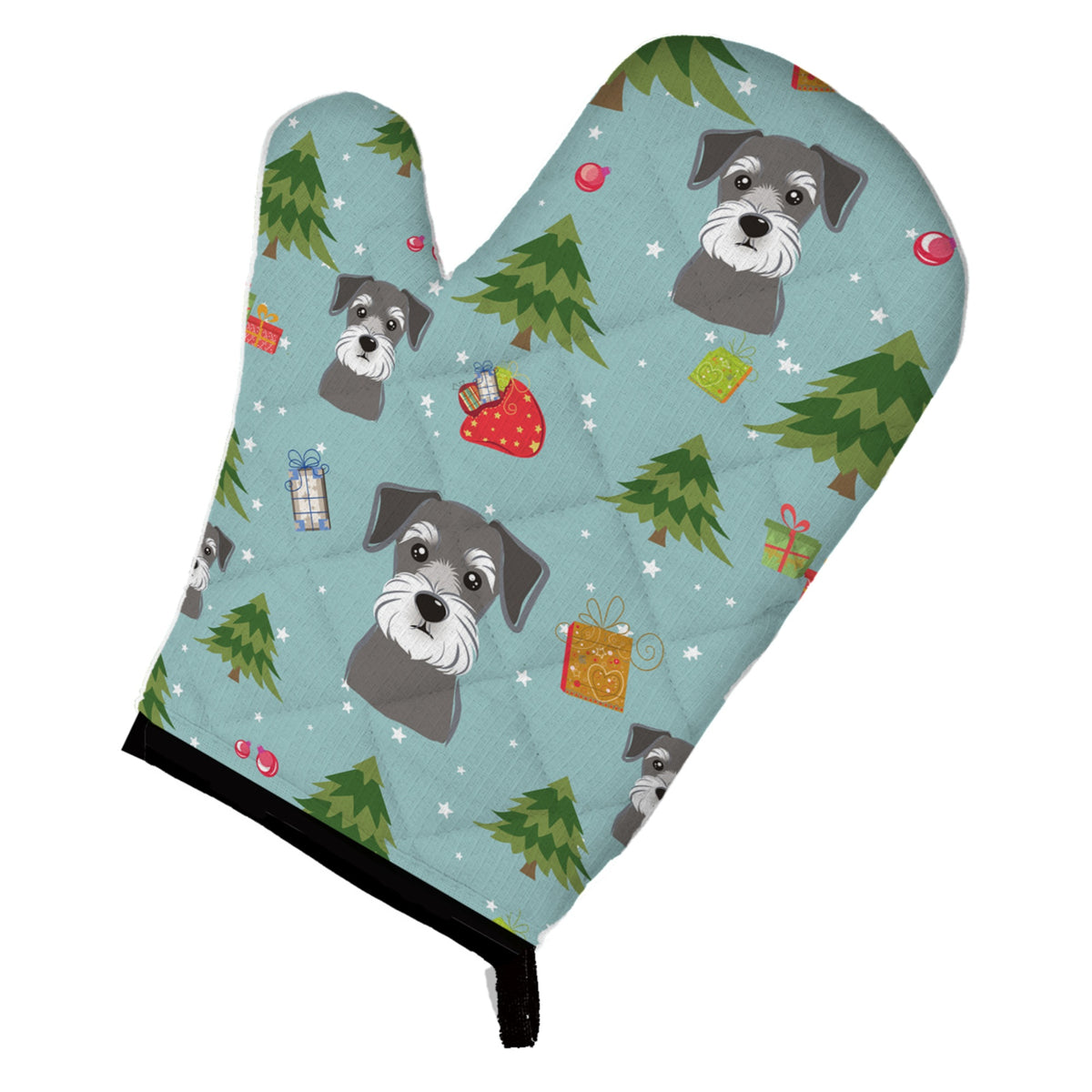 'Caroline'S Treasures Bb4995Ovmt Christmas Schnauzer Oven Mitt, 12'''' By 8.5'''', Multicolor''