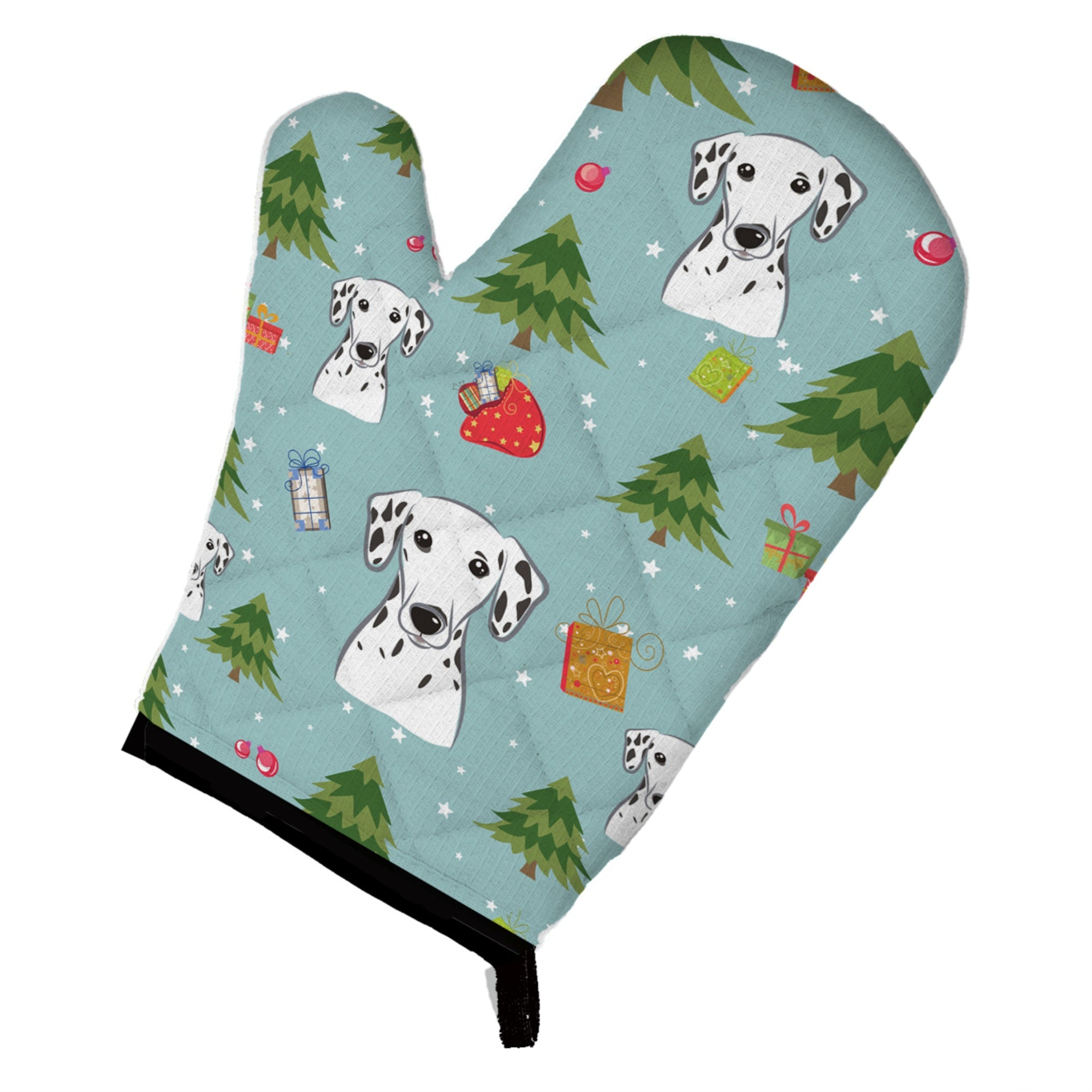 'Caroline'S Treasures Bb4999Ovmt Christmas Dalmatian Oven Mitt, 12'''' By 8.5'''', Multicolor''