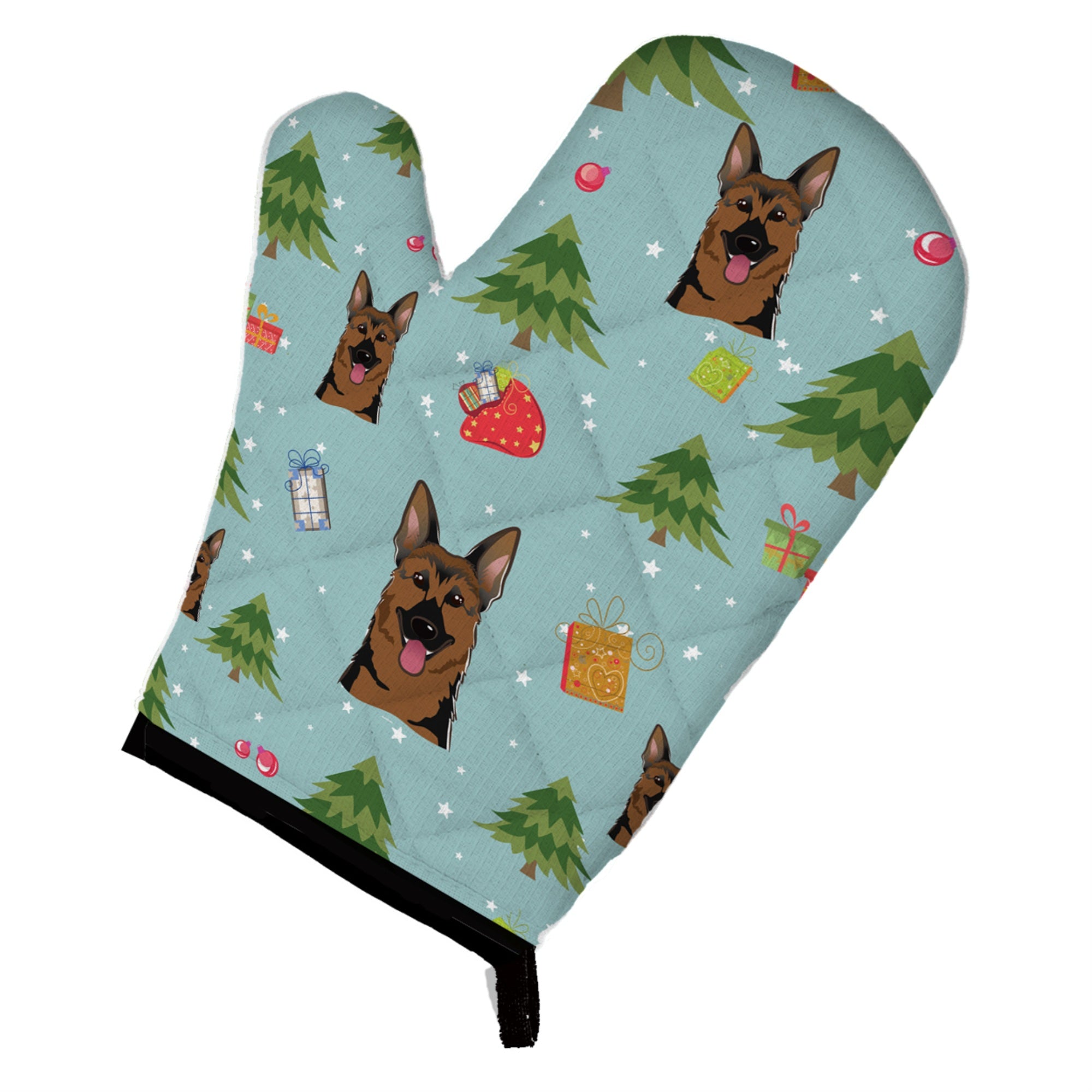 'Caroline'S Treasures Bb5000Ovmt Christmas German Shepherd Oven Mitt, 12'''' By 8.5'''', Multicolor''
