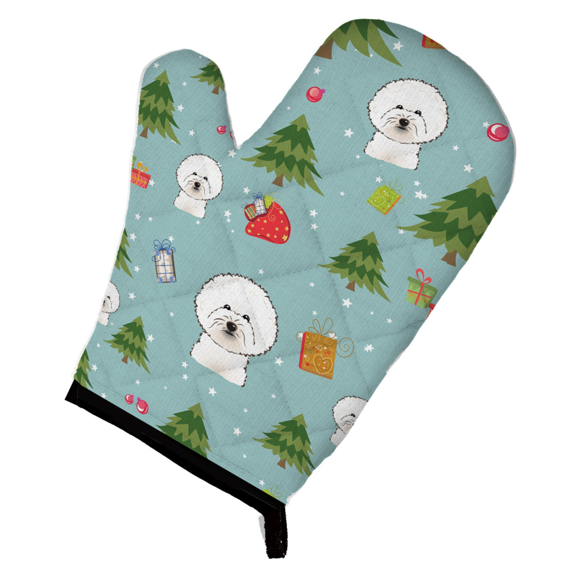 'Caroline'S Treasures Bb5006Ovmt Christmas Bichon Frise Oven Mitt, 12'''' By 8.5'''', Multicolor''