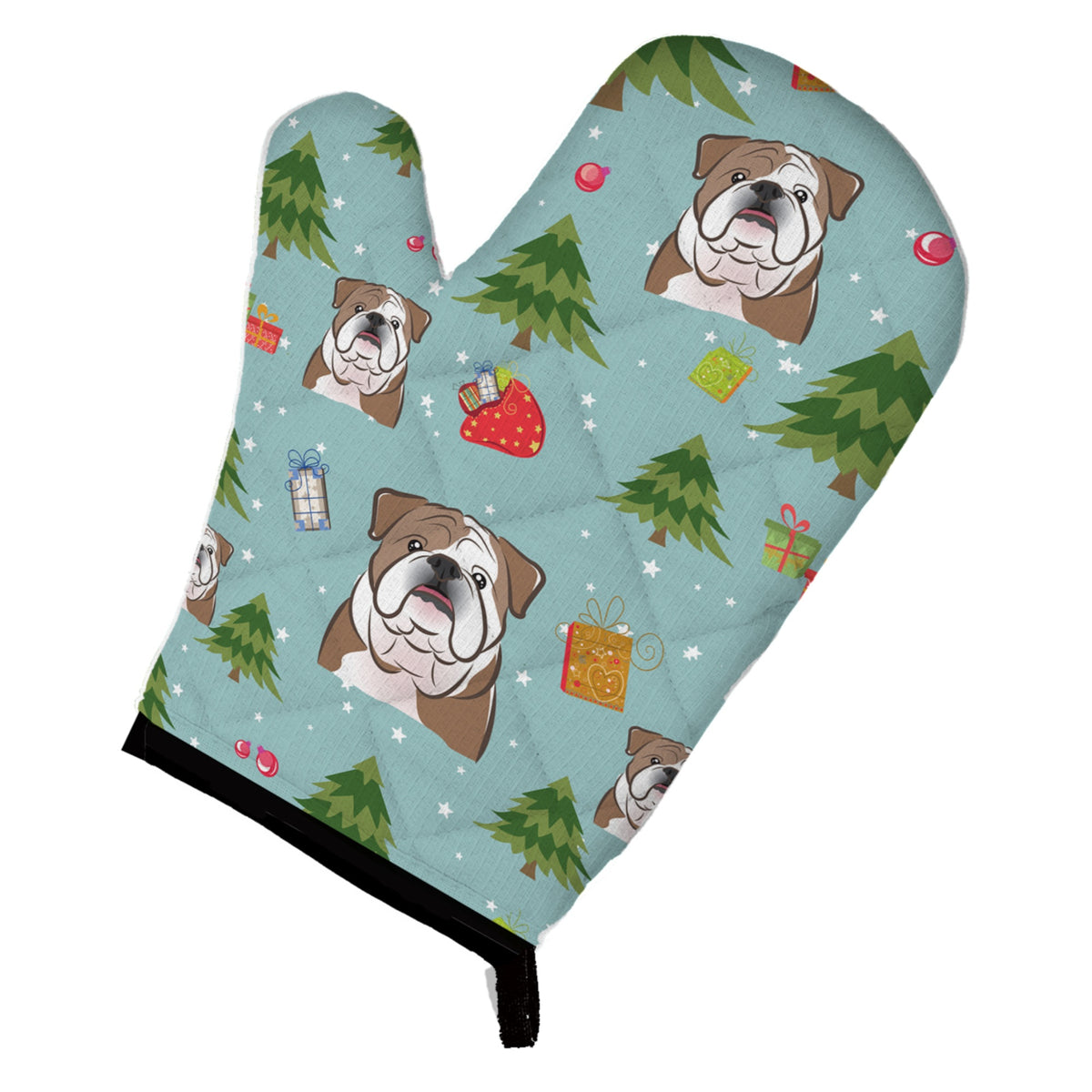 'Caroline'S Treasures Bb5008Ovmt Christmas English Bulldog Oven Mitt, 12'''' By 8.5'''', Multicolor''