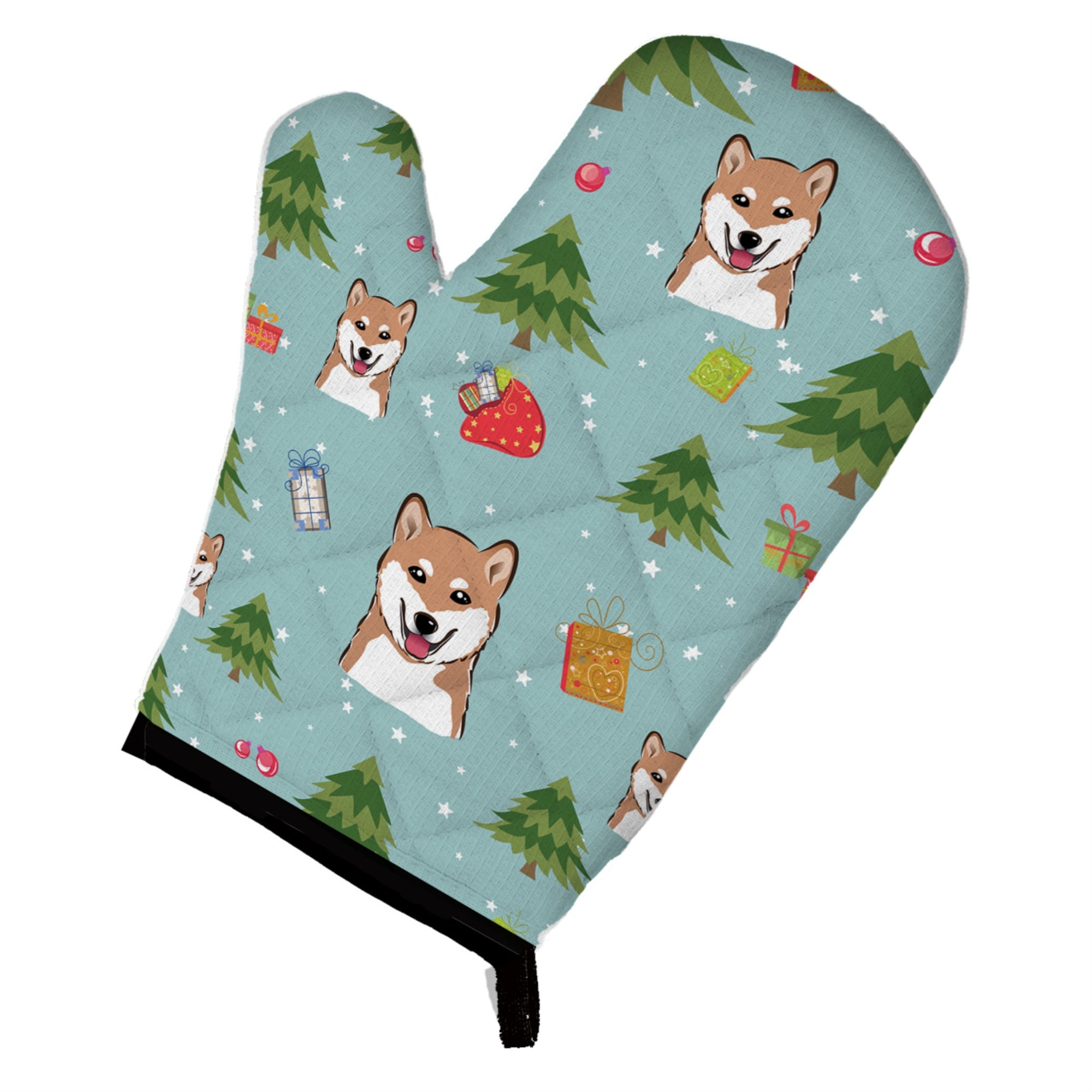 'Caroline'S Treasures Bb5014Ovmt Christmas Shiba Inu Oven Mitt, 12'''' By 8.5'''', Multicolor''