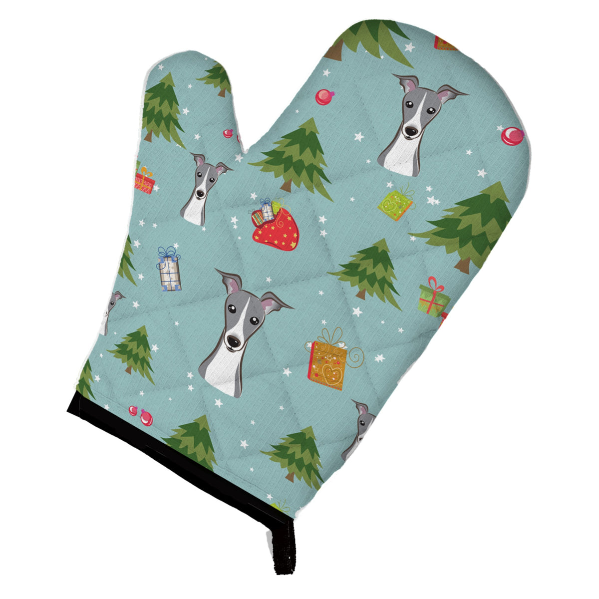 'Caroline'S Treasures Bb5025Ovmt Christmas Italian Greyhound Oven Mitt, 12'''' By 8.5'''', Multicolor''