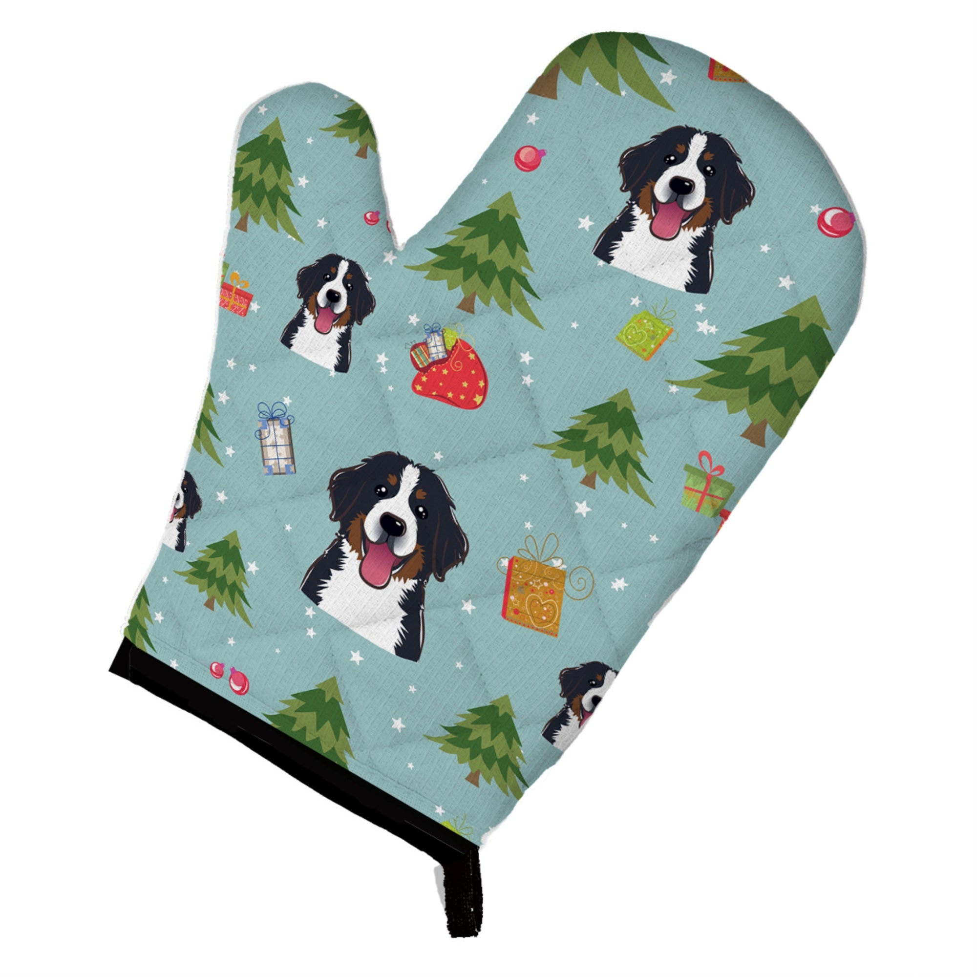 'Caroline'S Treasures Bb5026Ovmt Christmas Bernese Mountain Dog Oven Mitt, 12'''' By 8.5'''', Multicolor''