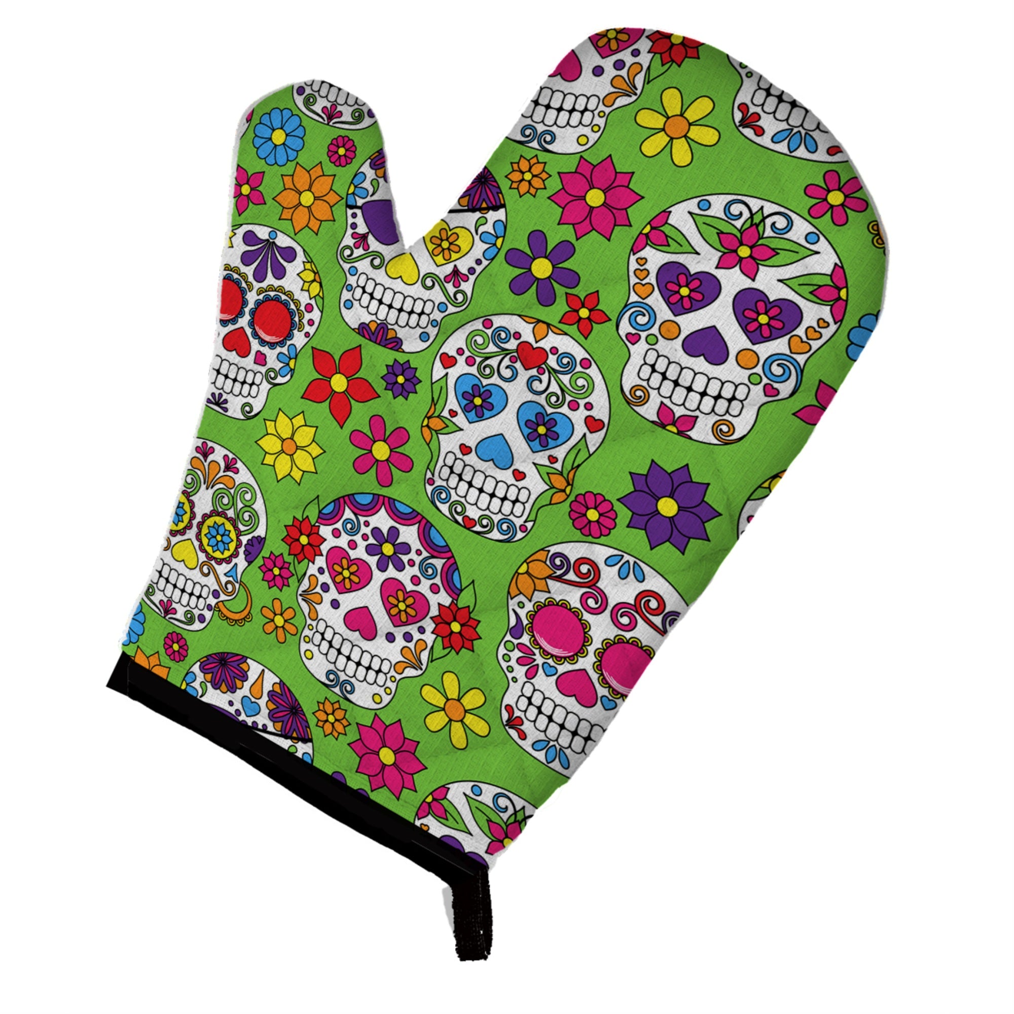 'Caroline'S Treasures Day Of The Dead Green Oven Mitt, Multicolor, 12'''' X 8.5''''''