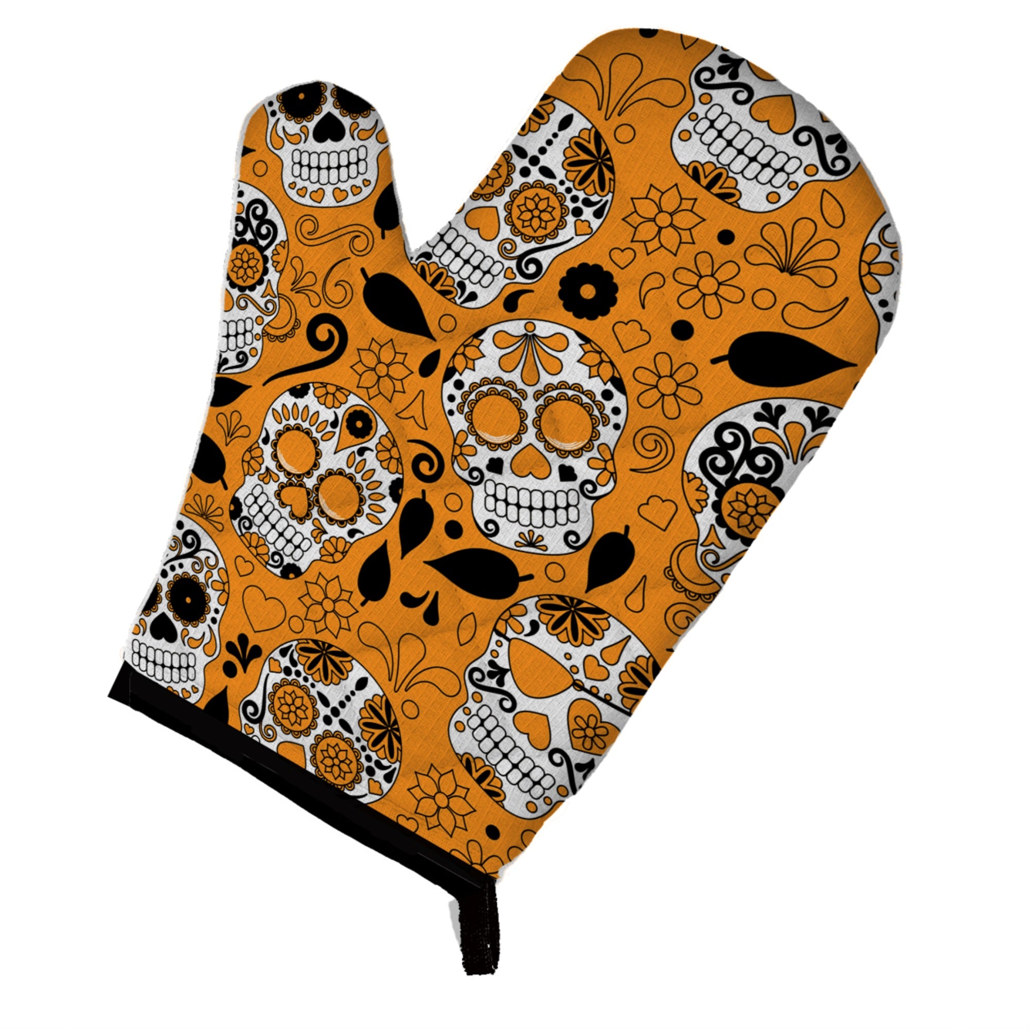 'Caroline'S Treasures Bb5118Ovmt Day Of The Dead Orange Oven Mitt, Multicolor, 12'''' X 8.5''''''