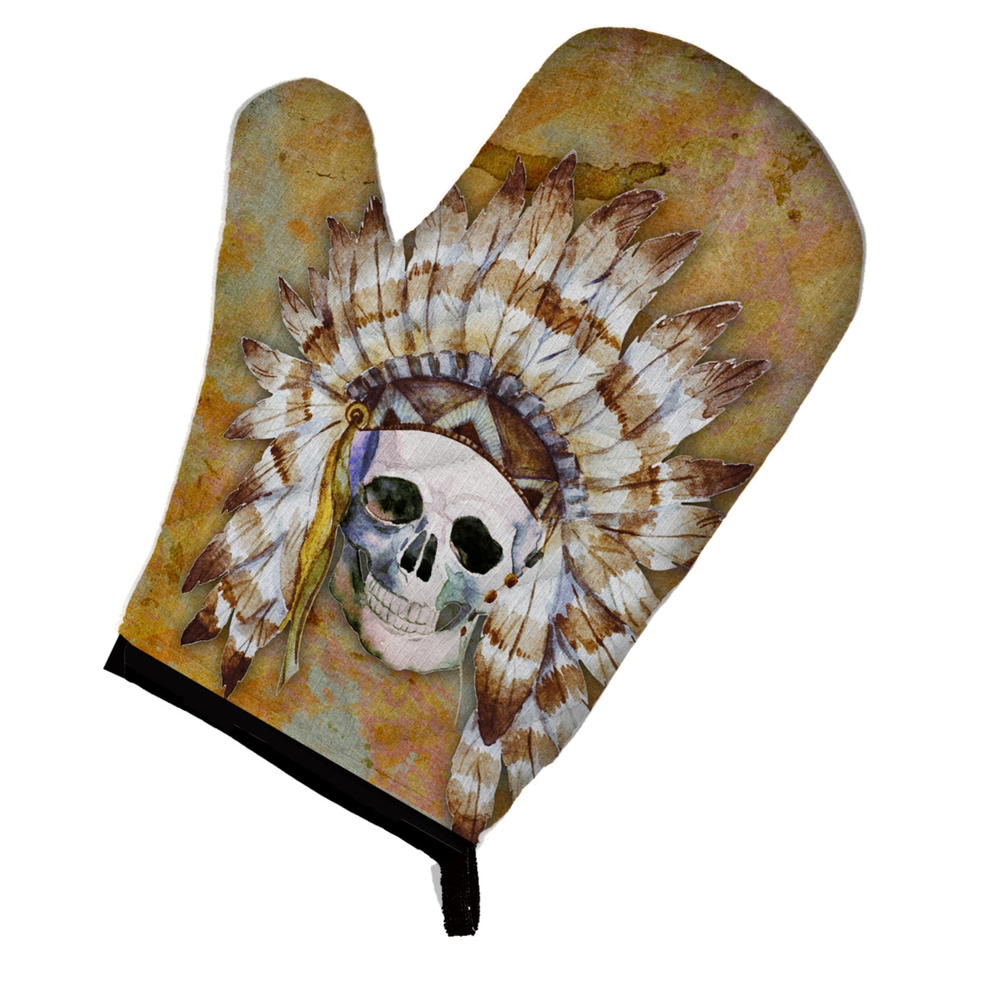 'Caroline'S Treasures Bb5121Ovmt Day Of The Dead Indian Skull Oven Mitt, Multicolor, 12'''' X 8.5''''''