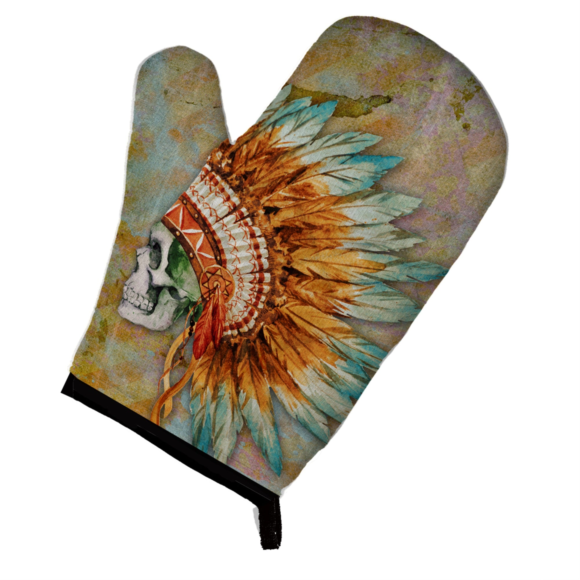 'Caroline'S Treasures Bb5127Ovmt Day Of The Dead Indian Skull Oven Mitt, Multicolor, 12'''' X 8.5''''''