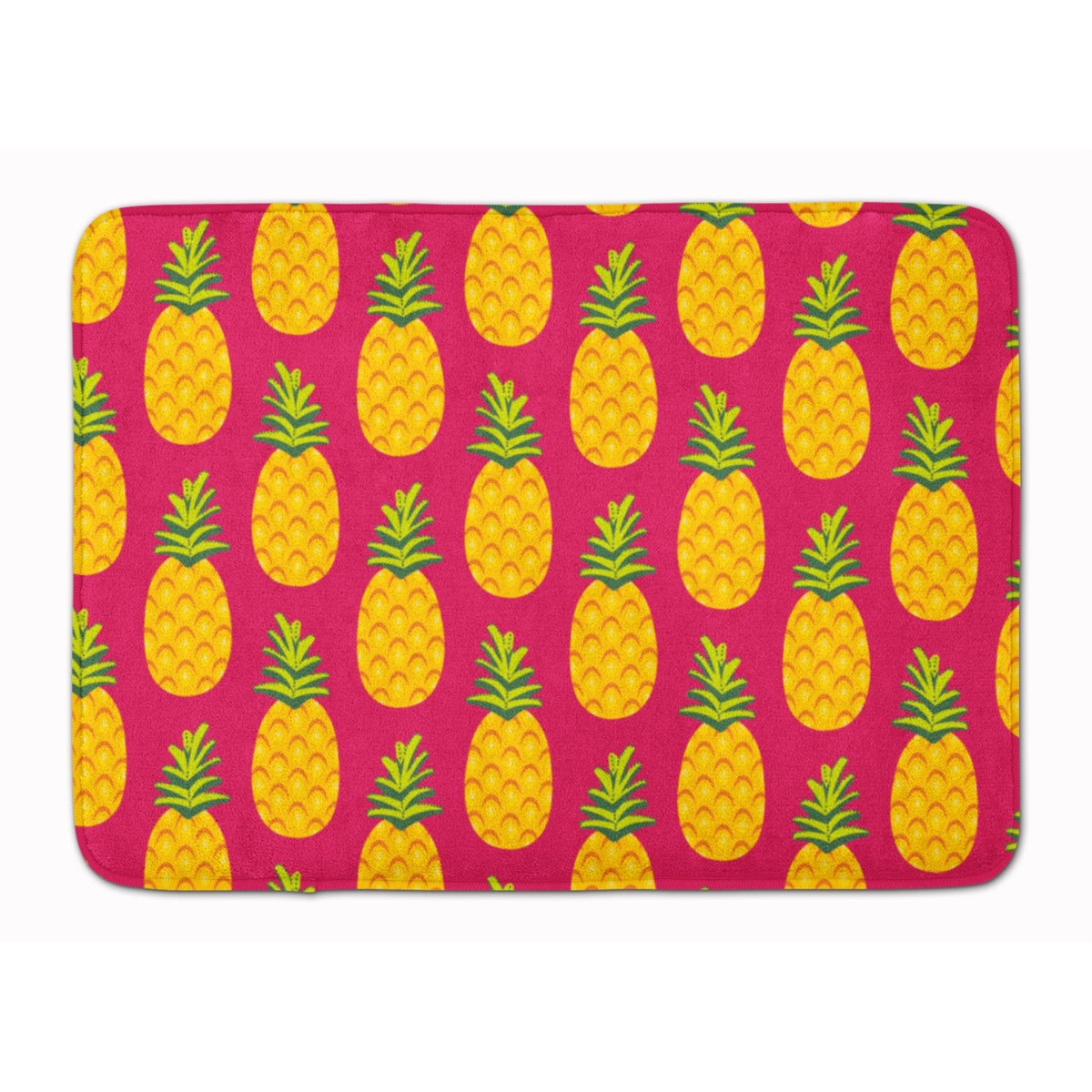 'Caroline'S Treasures Pineapples On Pink Floor Mat, 19'''' X 27'''', Multicolor''
