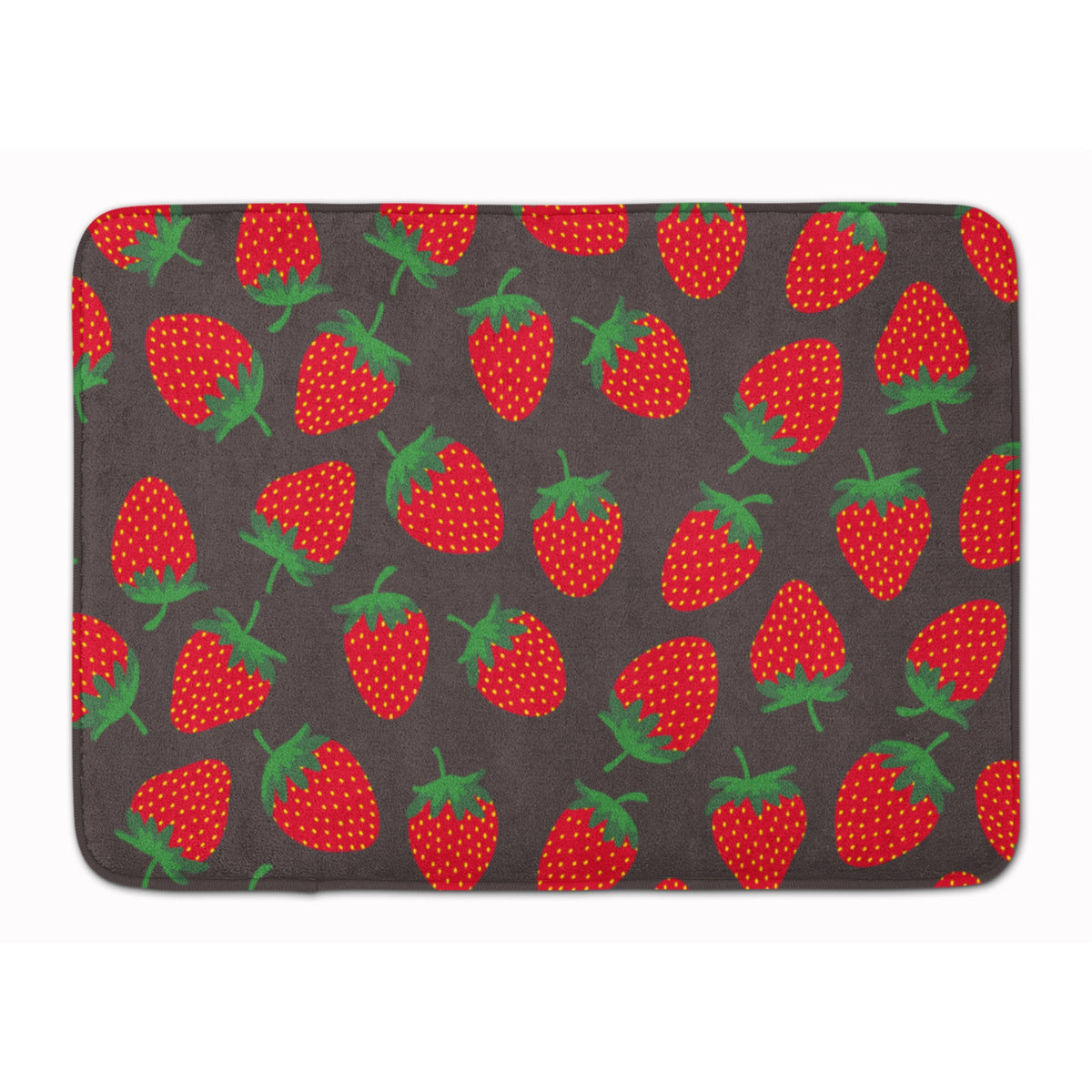 'Caroline'S Treasures Strawberries On Gray Floor Mat, 19'''' X 27'''', Multicolor''