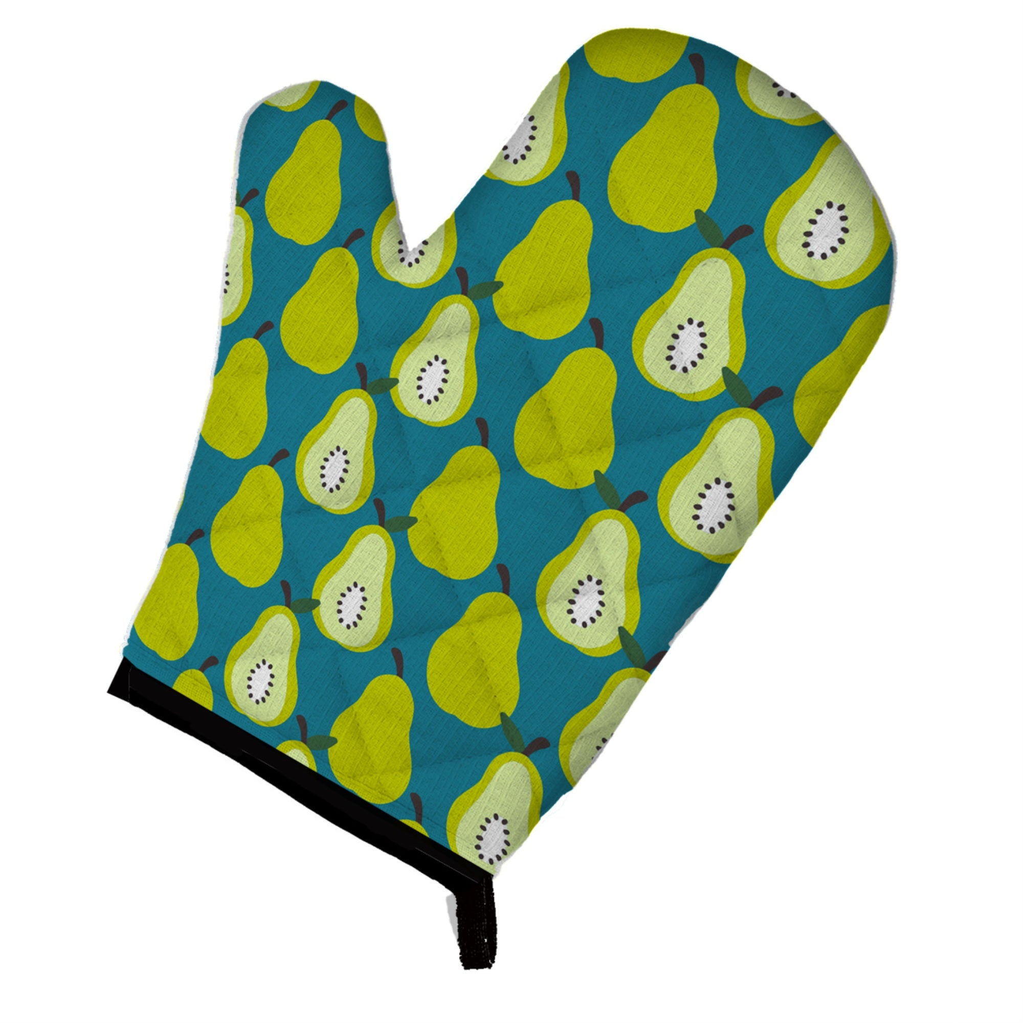 'Caroline'S Treasures Pears On Green Oven Mitt, Multicolor, 12'''' X 8.5''''''