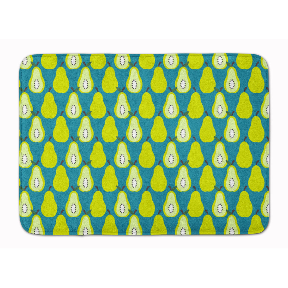 'Caroline'S Treasures Pears On Green Floor Mat, 19'''' X 27'''', Multicolor''