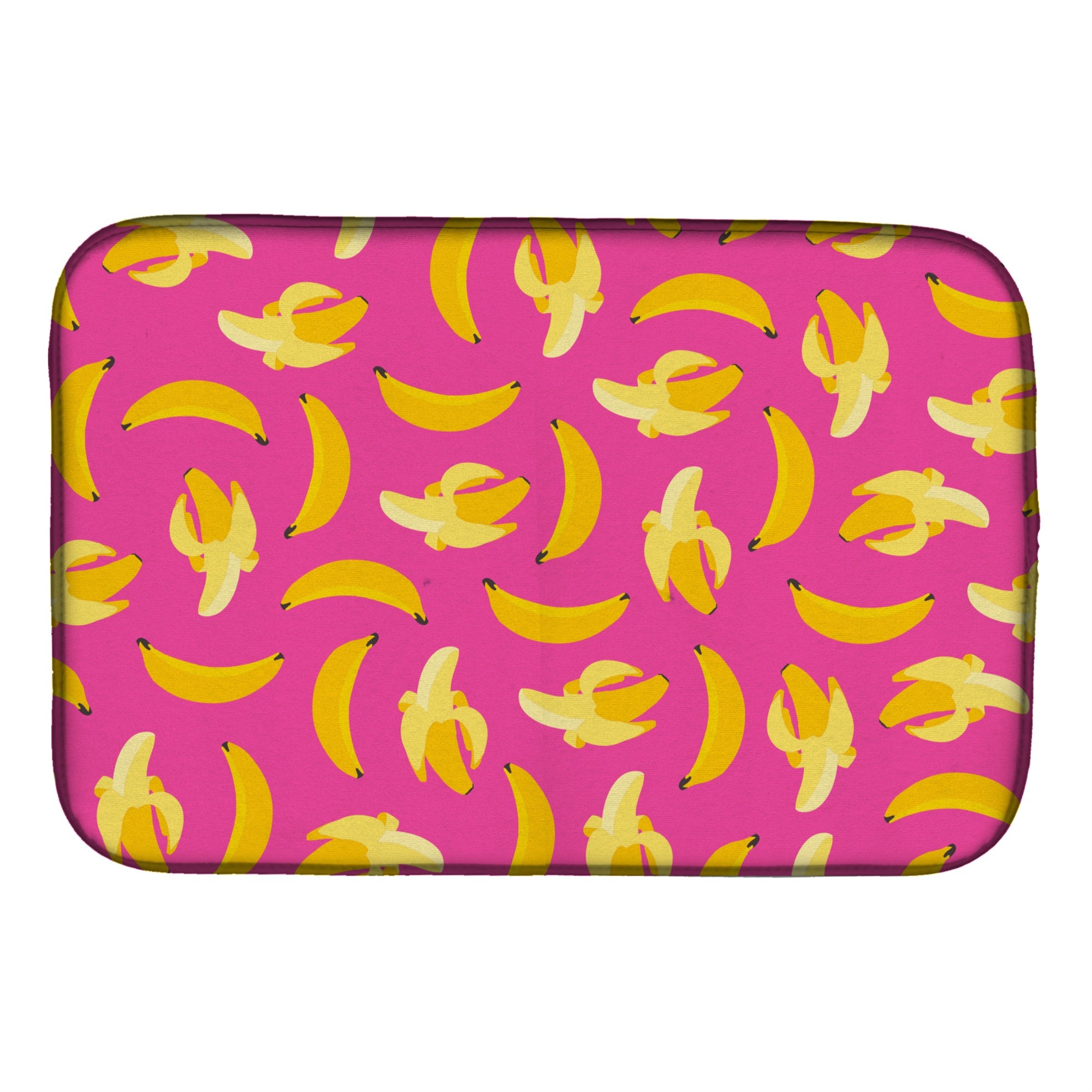'Caroline'S Treasures Bananas On Pink Dish Drying Mat, 14'''' X 21''''''