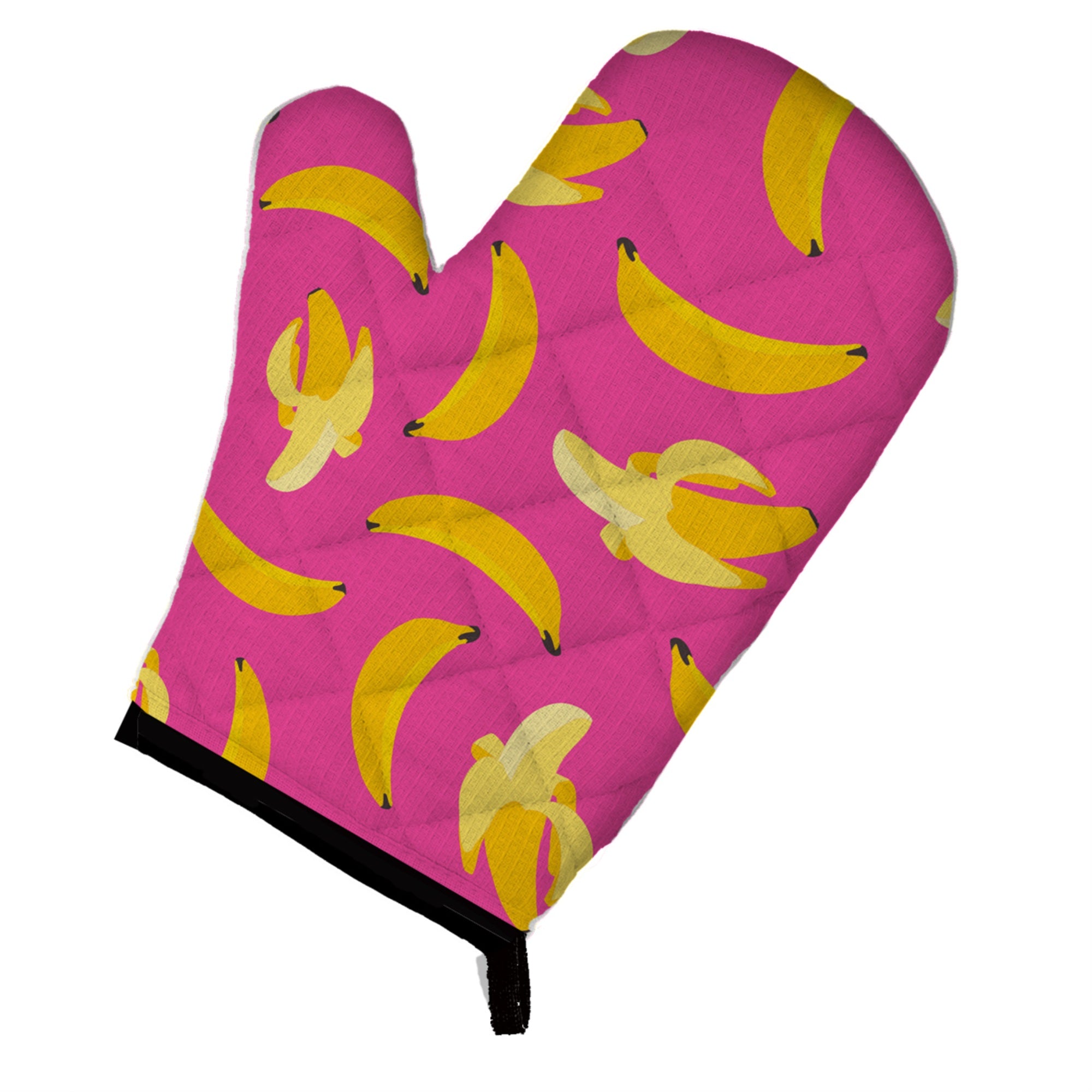 'Caroline'S Treasures Bananas On Pink Oven Mitt, Multicolor, 12'''' X 8.5''''''