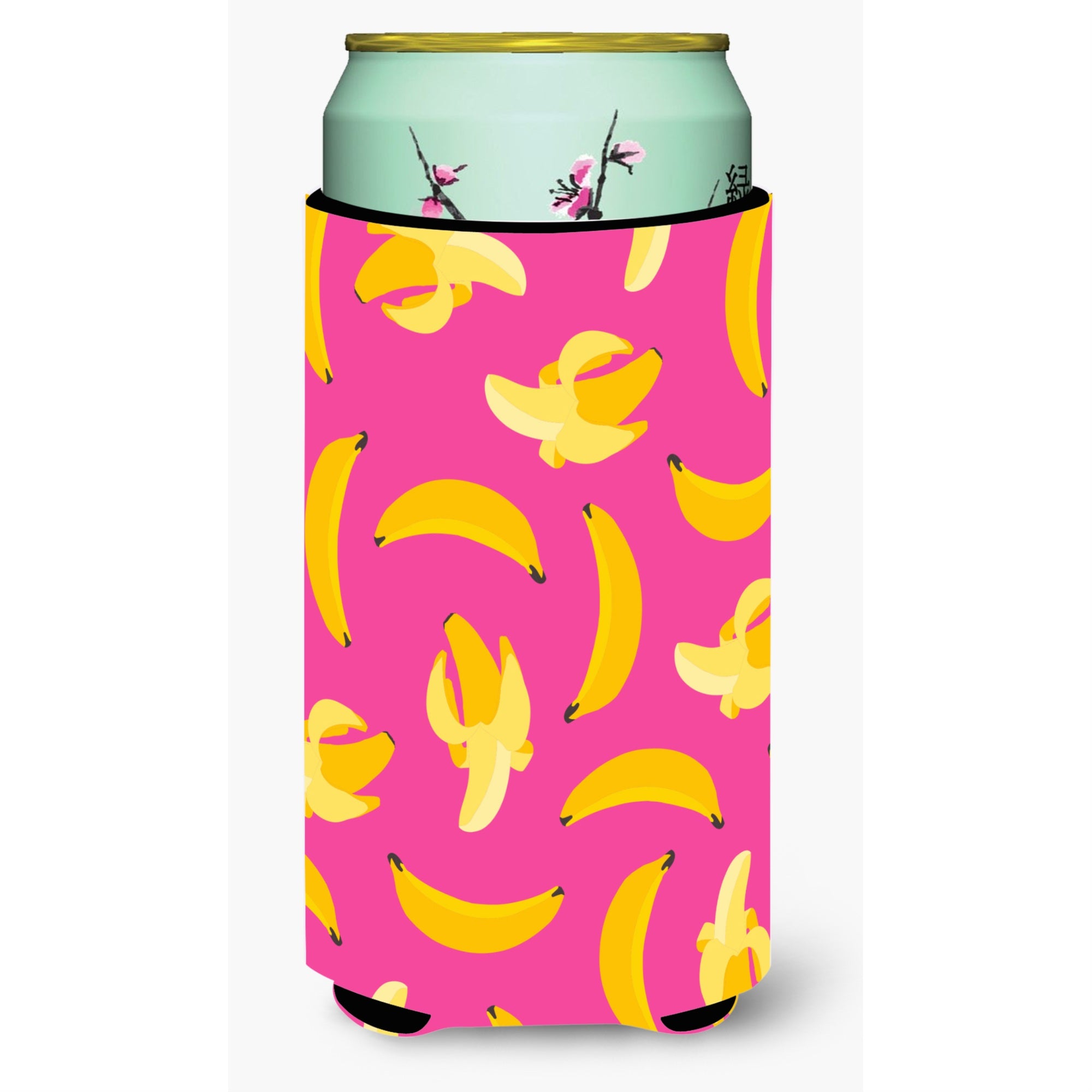 'Caroline'S Treasures Bananas On Pink Tall Boy Beverage Insulator Hugger, Multicolor''