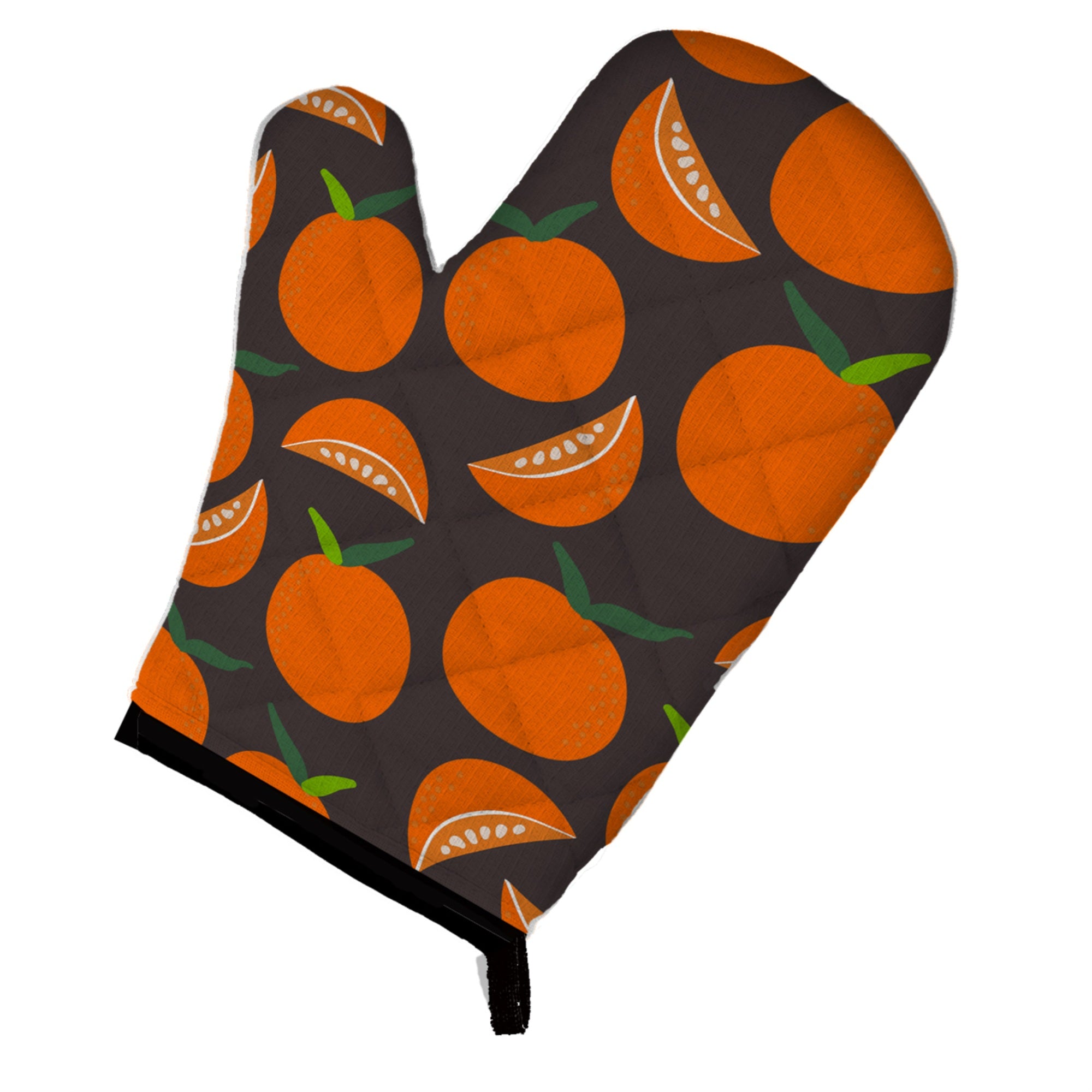 'Caroline'S Treasures Oranges On Gray Oven Mitt, Multicolor, 12'''' X 8.5''''''