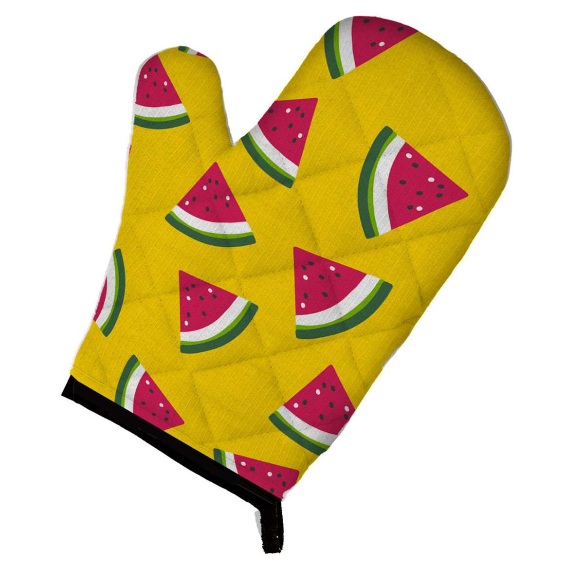 'Caroline'S Treasures Watermelon On Yellow Oven Mitt, Multicolor, 12'''' X 8.5''''''