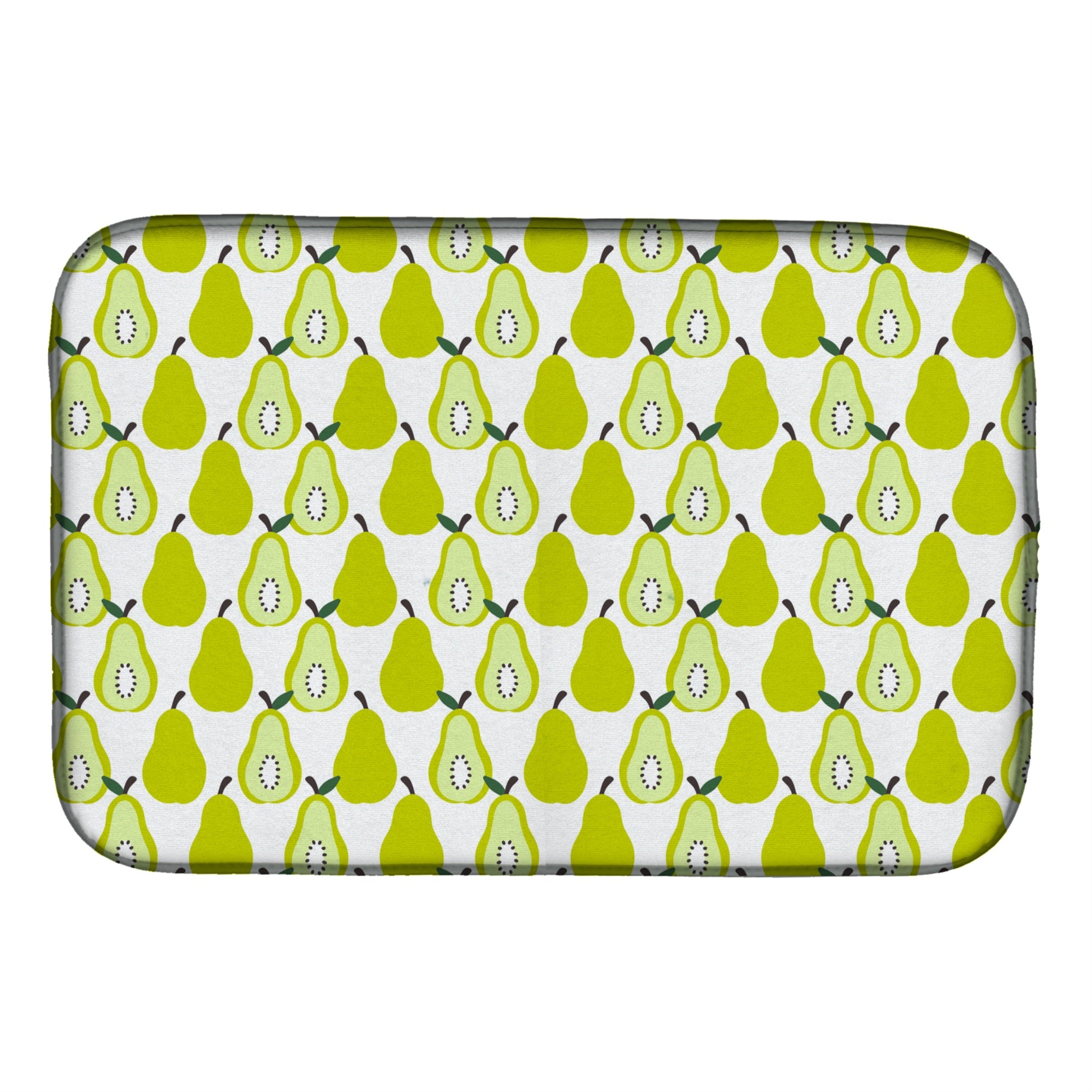 'Caroline'S Treasures Pears On White Dish Drying Mat, 14 X 21, Multicolor''