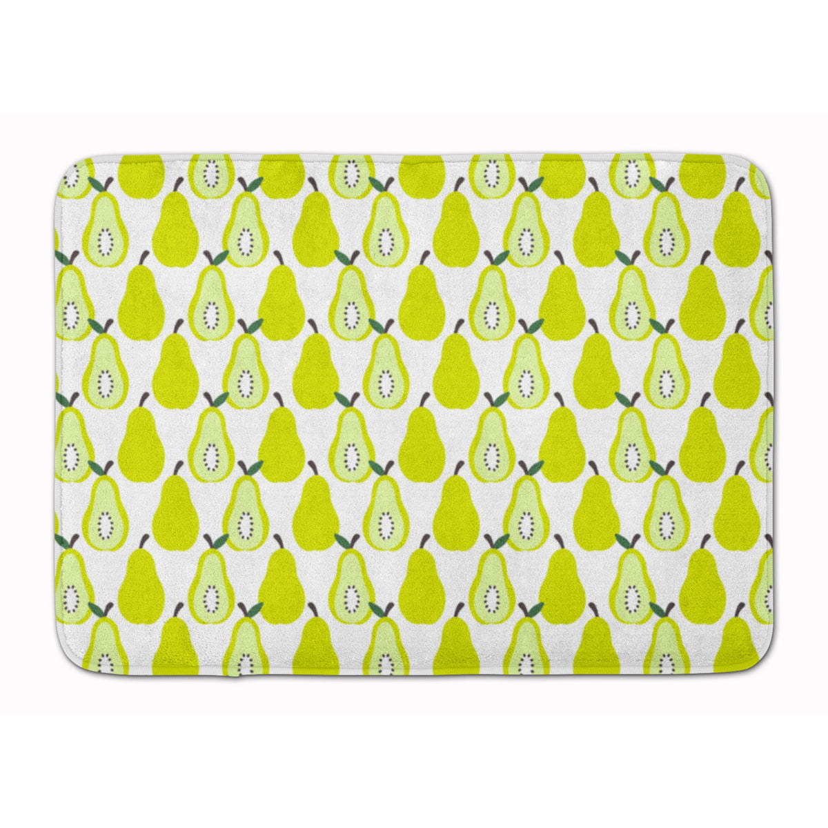 'Caroline'S Treasures Pears On White Floor Mat, 19'''' X 27'''', Multicolor''