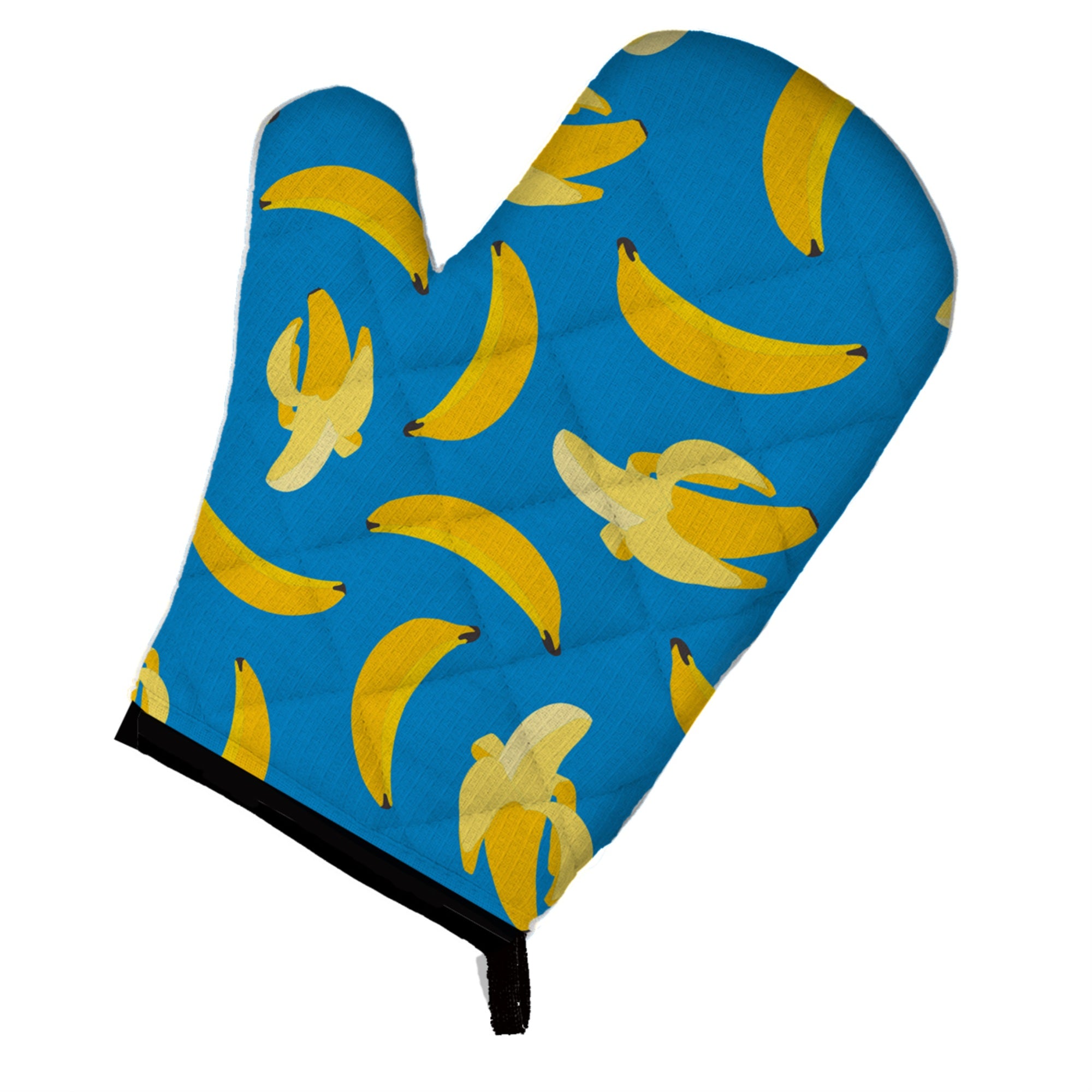 'Caroline'S Treasures Bananas On Blue Oven Mitt, Multicolor, 12'''' X 8.5''''''