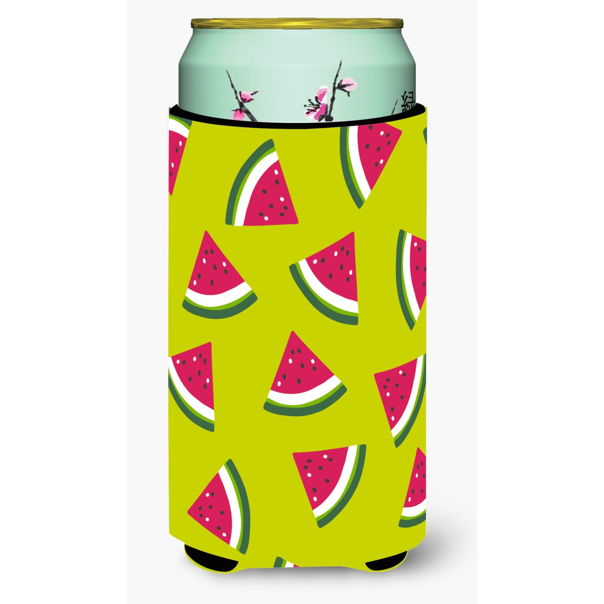 'Caroline'S Treasures Watermelon On Lime Green Tall Boy Beverage Insulator Hugger, Multicolor''