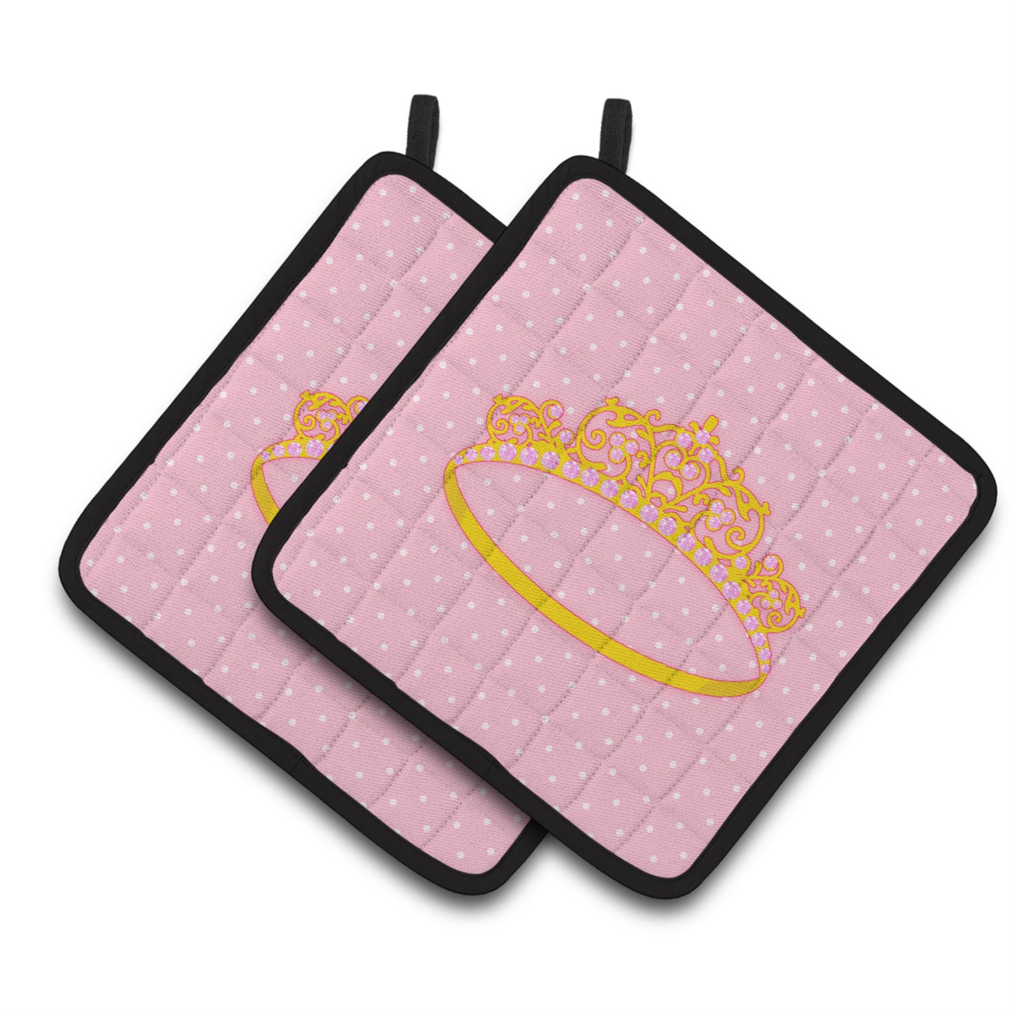 'Caroline'S Treasures Ballerina Tiara Pair Of Pot Holders, 7.5Hx7.5W, Multicolor''