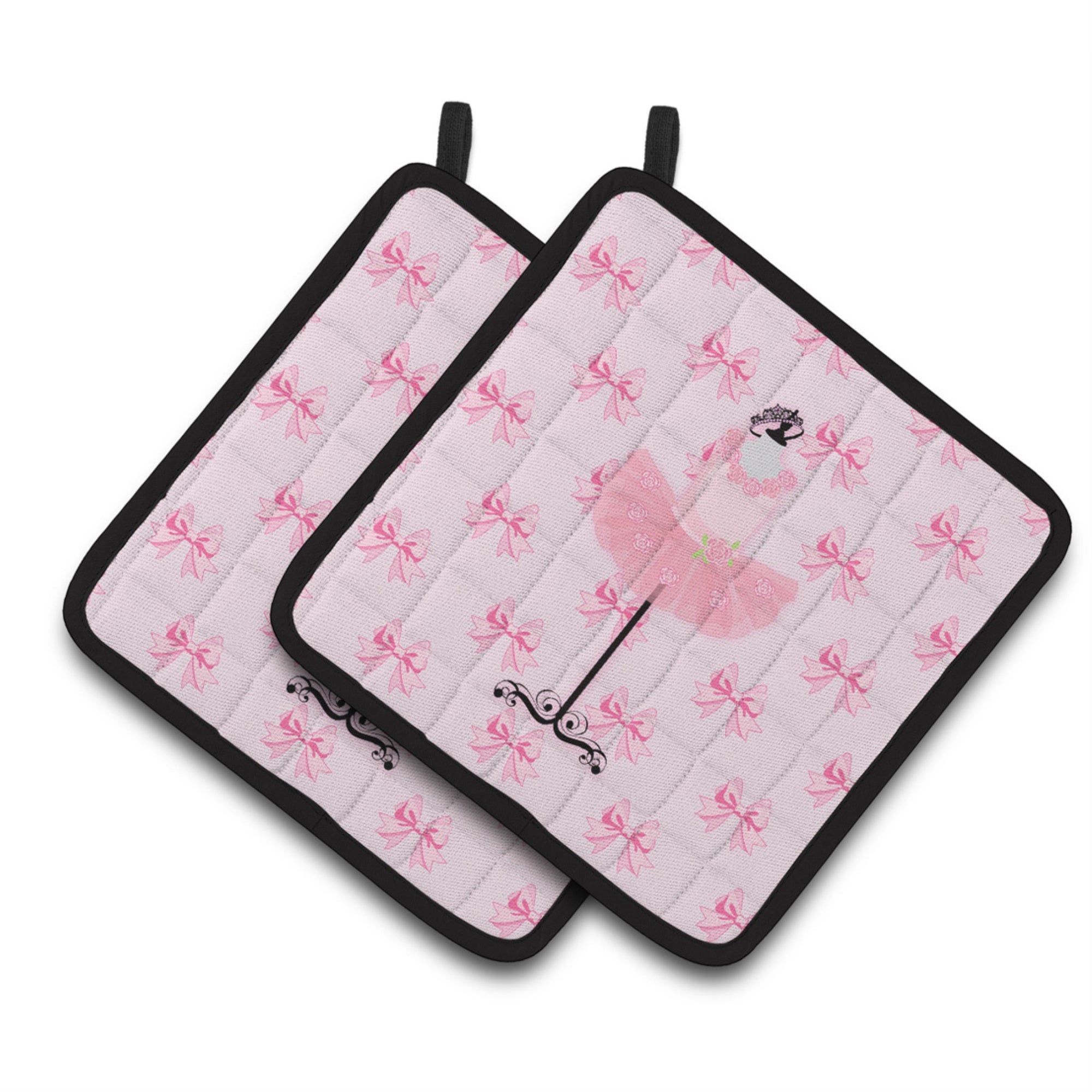 'Caroline'S Treasures Ballerina Recital Attire Pair Of Pot Holders, 7.5Hx7.5W, Multicolor''