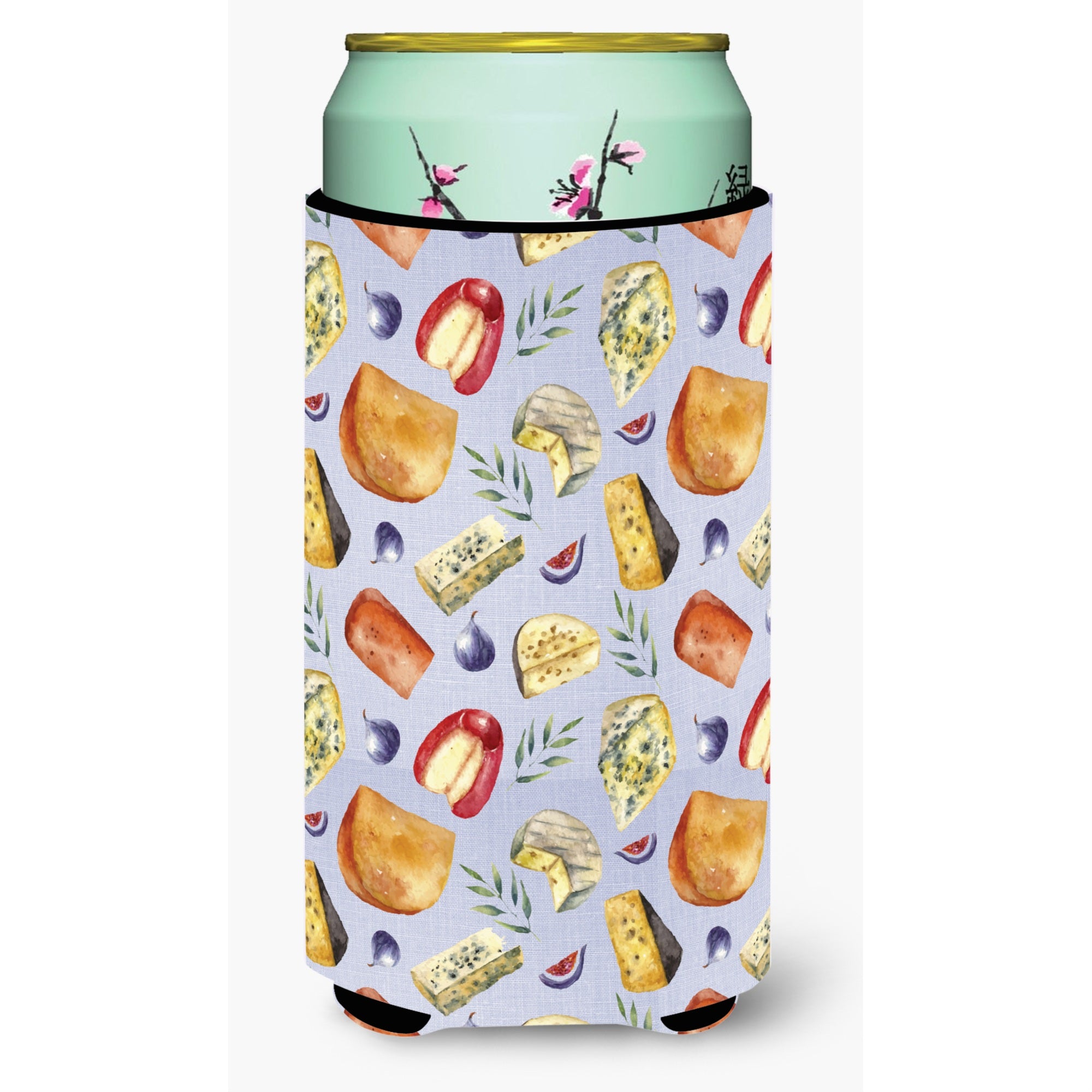 'Caroline'S Treasures Assortment Of Cheeses Tall Boy Beverage Insulator Hugger, Multicolor''