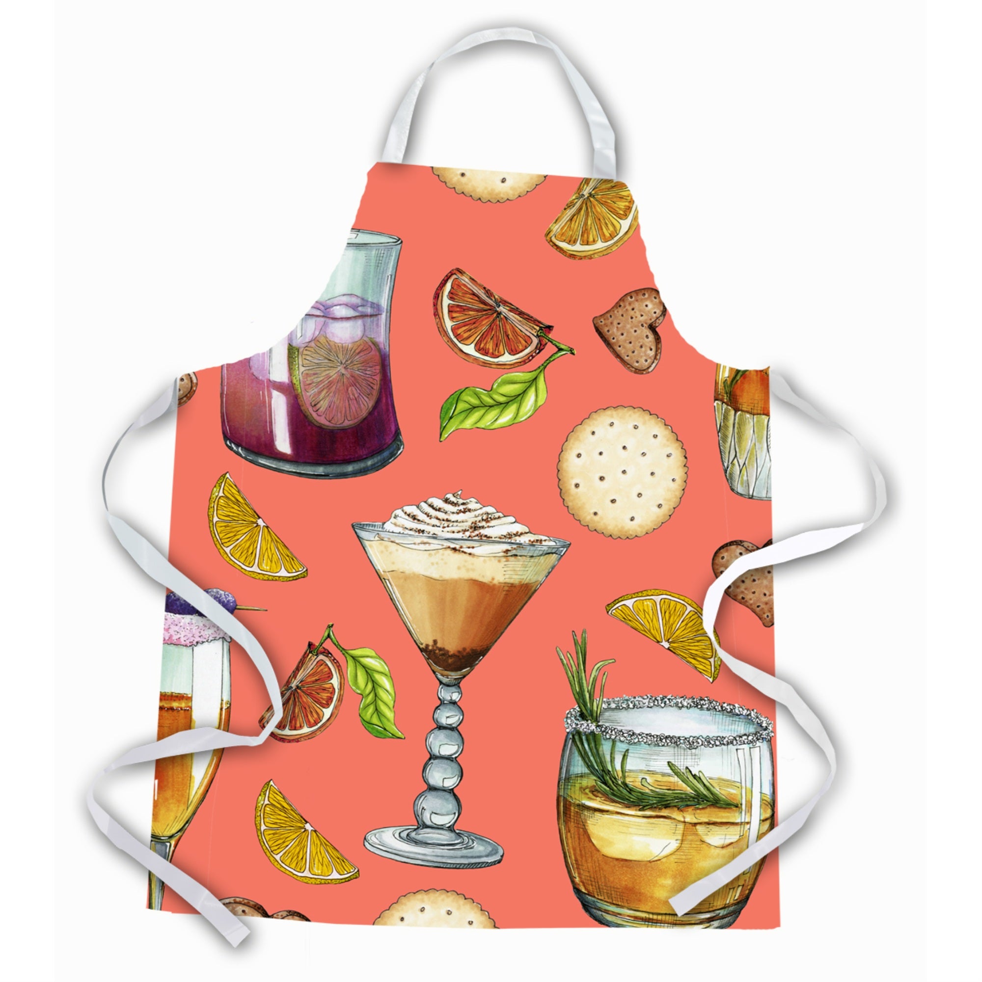 'Caroline'S Treasures Drinks & Cocktails Salmon Apron, Large, Multicolor''