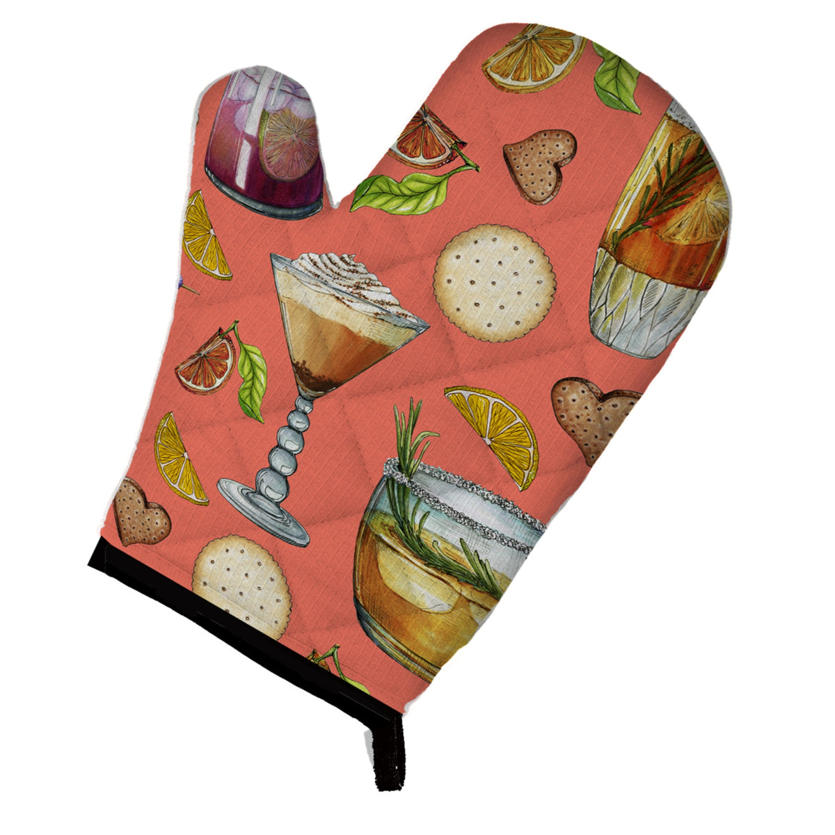 'Caroline'S Treasures Bb5201Ovmt Drinks & Cocktails Salmon Oven Mitt, 12'''' H X 8.5'''' W, Multicolor''