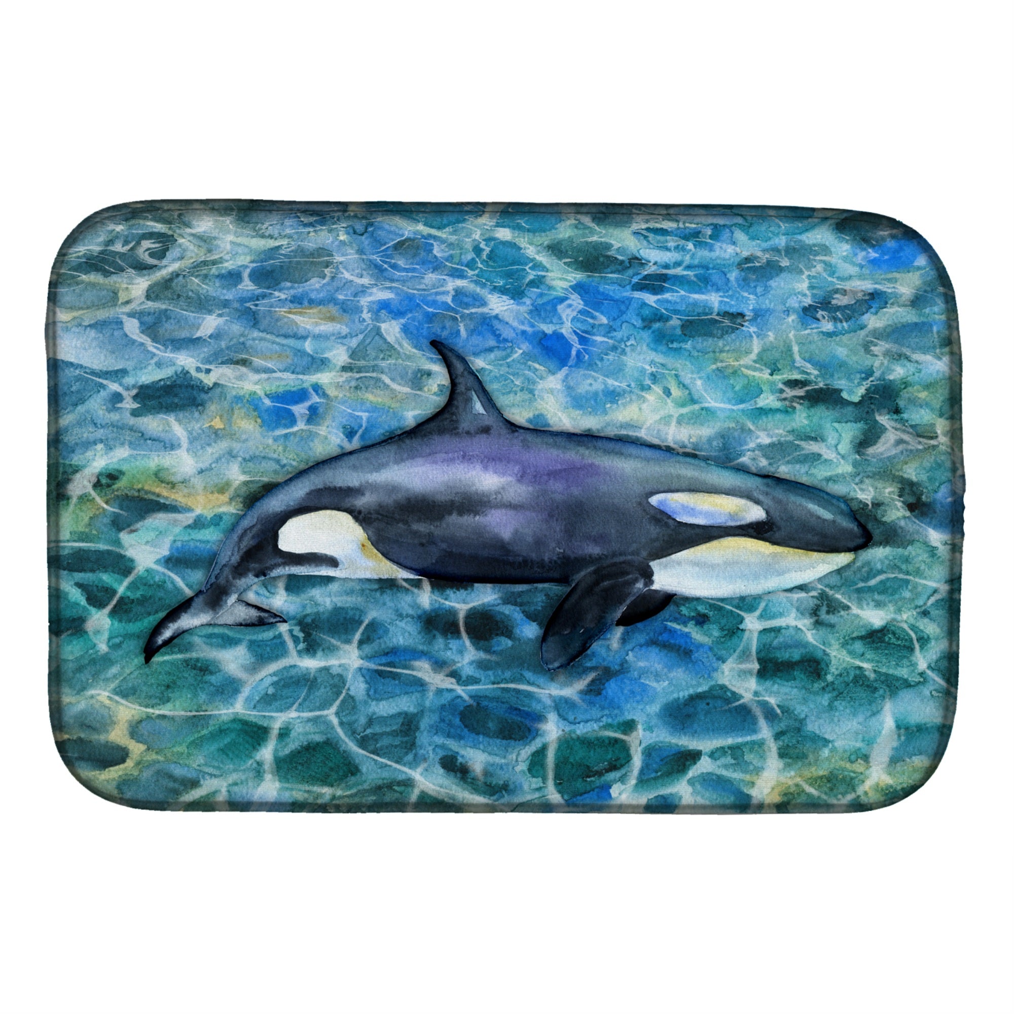'Caroline'S Treasures Killer Whale Orca Dish Drying Mat, 14'''' X 21'''', Multicolor''