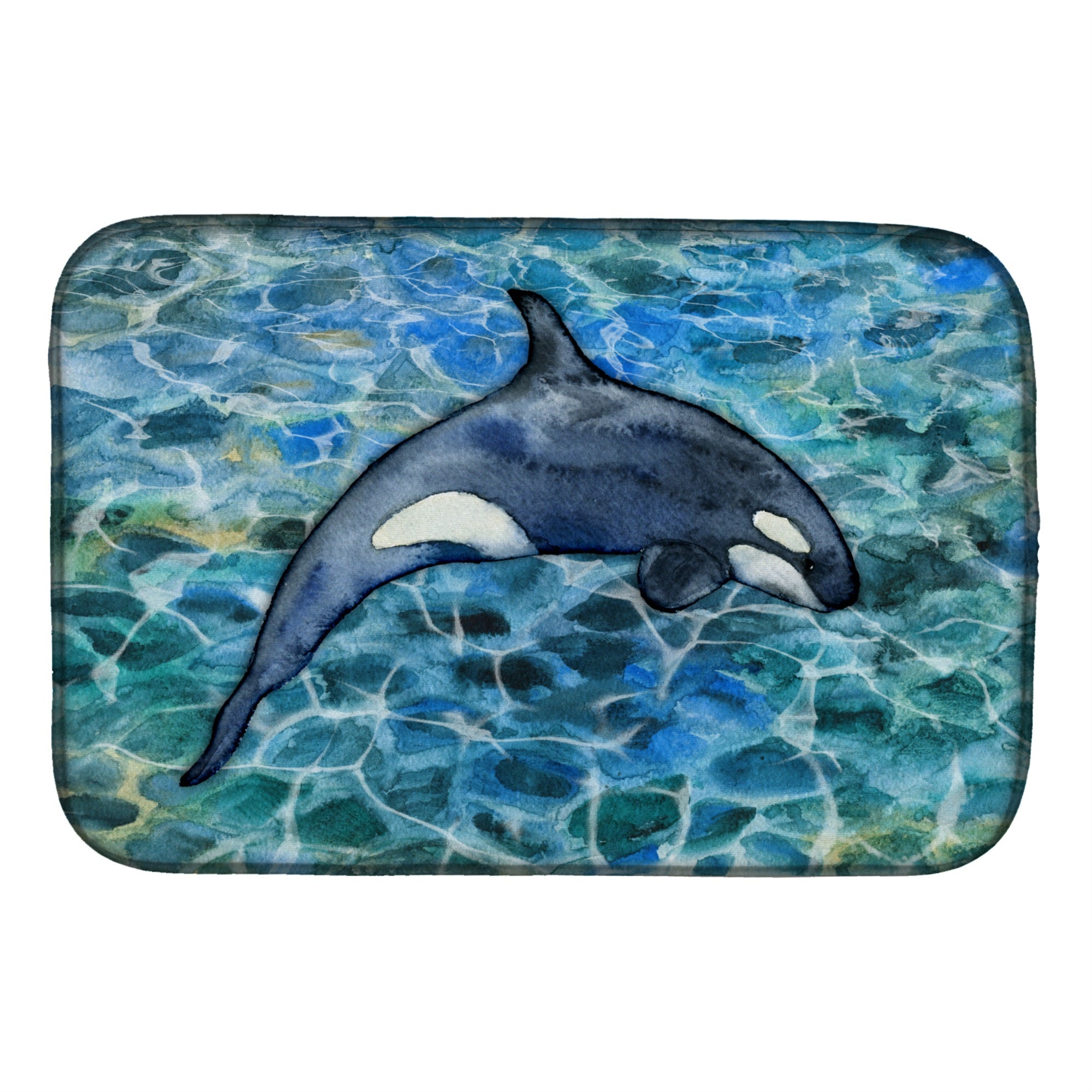 'Caroline'S Treasures Killer Whale Orca #2 Dish Drying Mat, 14'''' X 21''''''