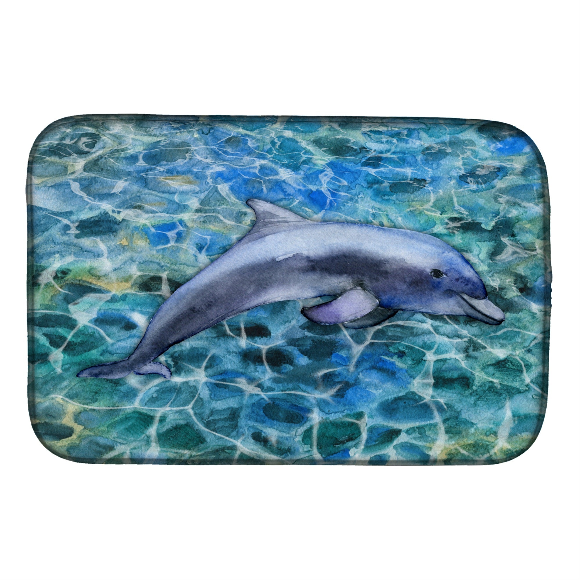 'Caroline'S Treasures Dolphin Dish Drying Mat, 14'''' X 21''''''