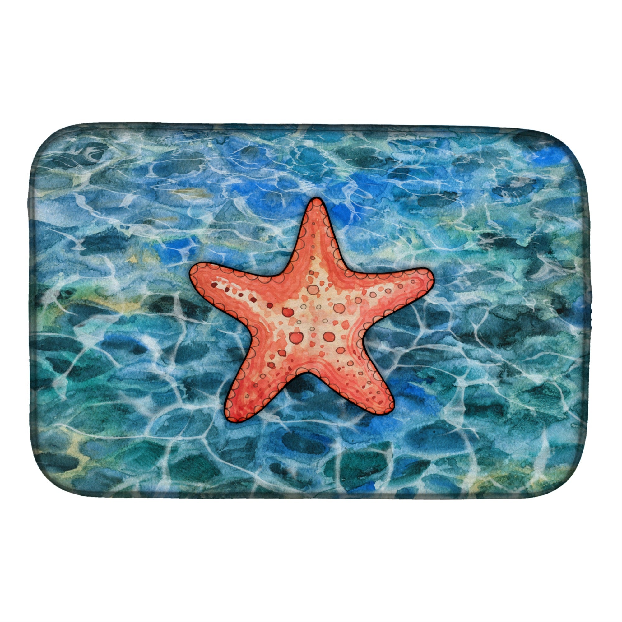'Caroline'S Treasures Starfish Dish Drying Mat, 14 X 21''