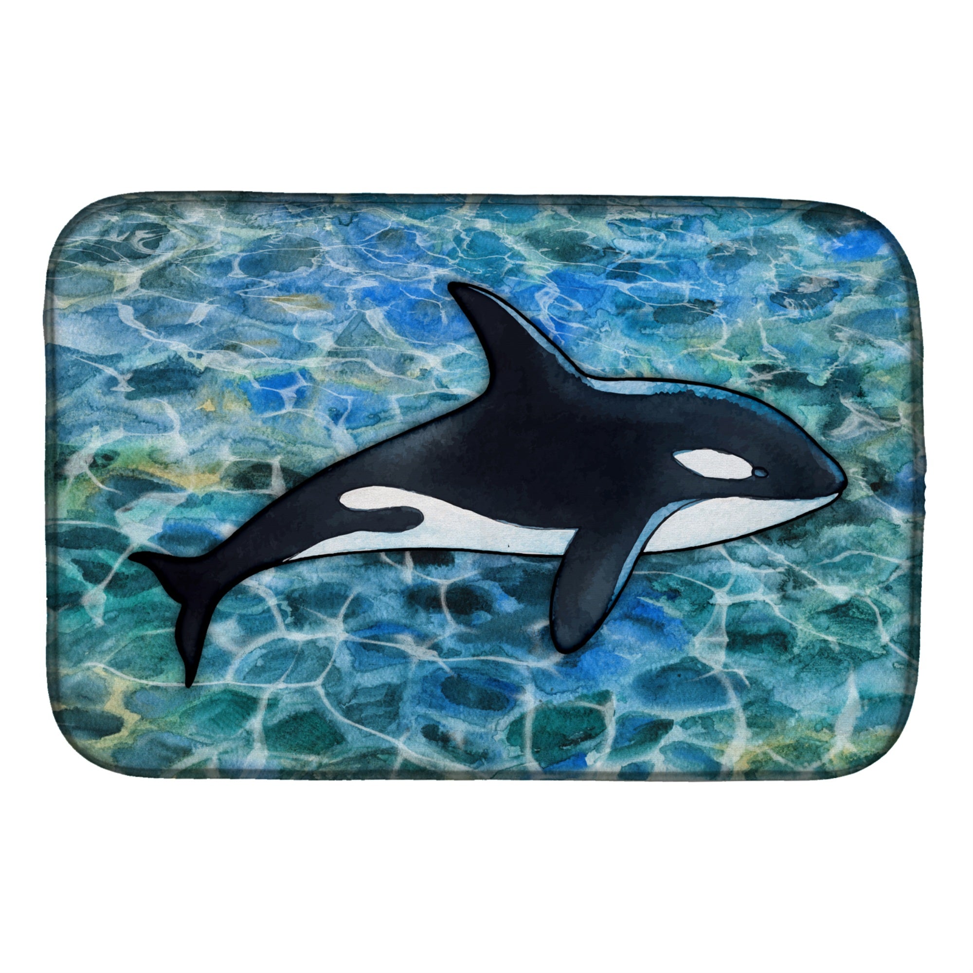 'Caroline'S Treasures Killer Whale Orca Dish Drying Mat, 14'''' X 21''''''