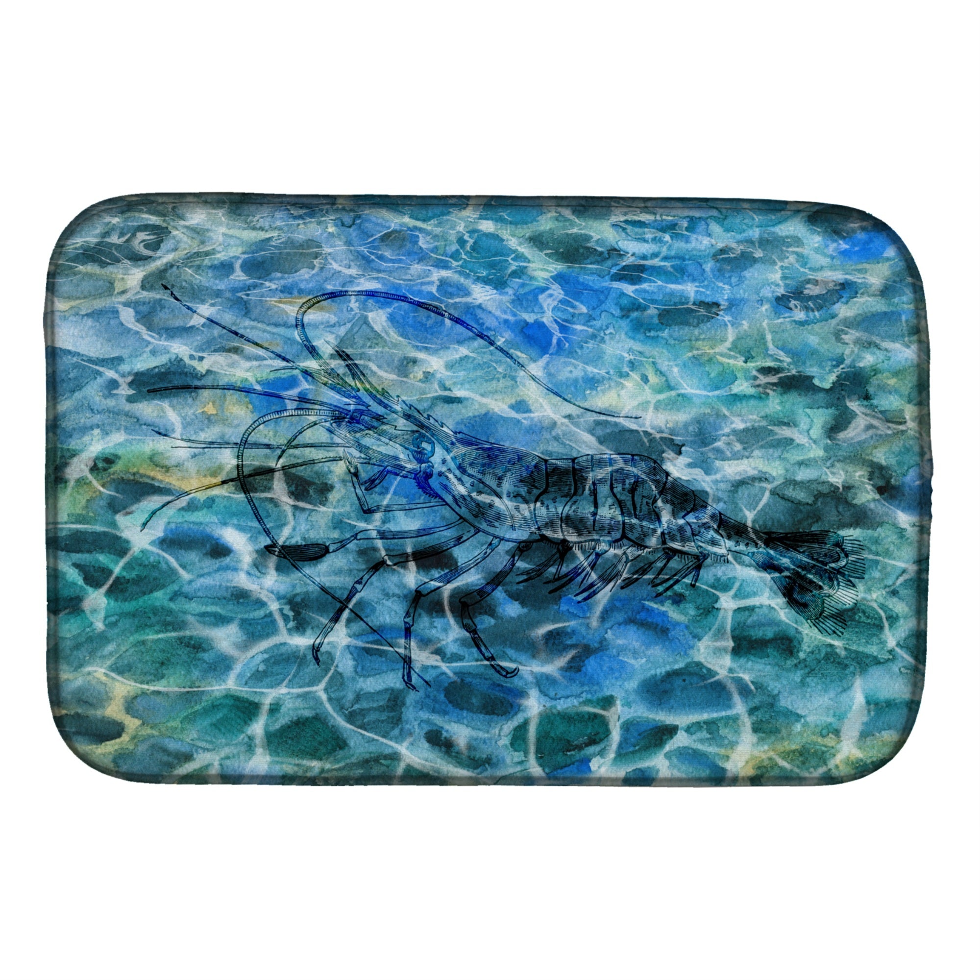 'Caroline'S Treasures Shrimp Under Water Dish Drying Mat, 14'''' X 21''''''