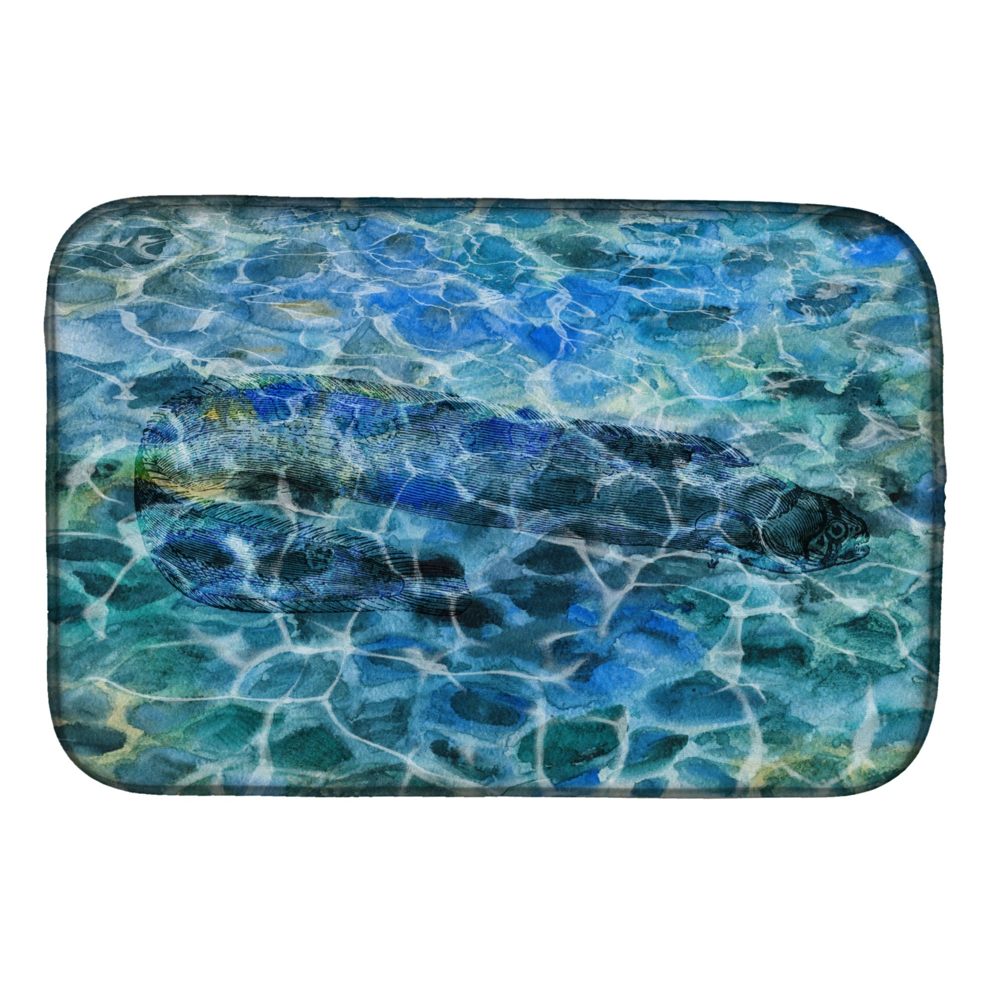 'Caroline'S Treasures Eel Under Water Dish Drying Mat, 14'''' X 21'''', Multicolor''