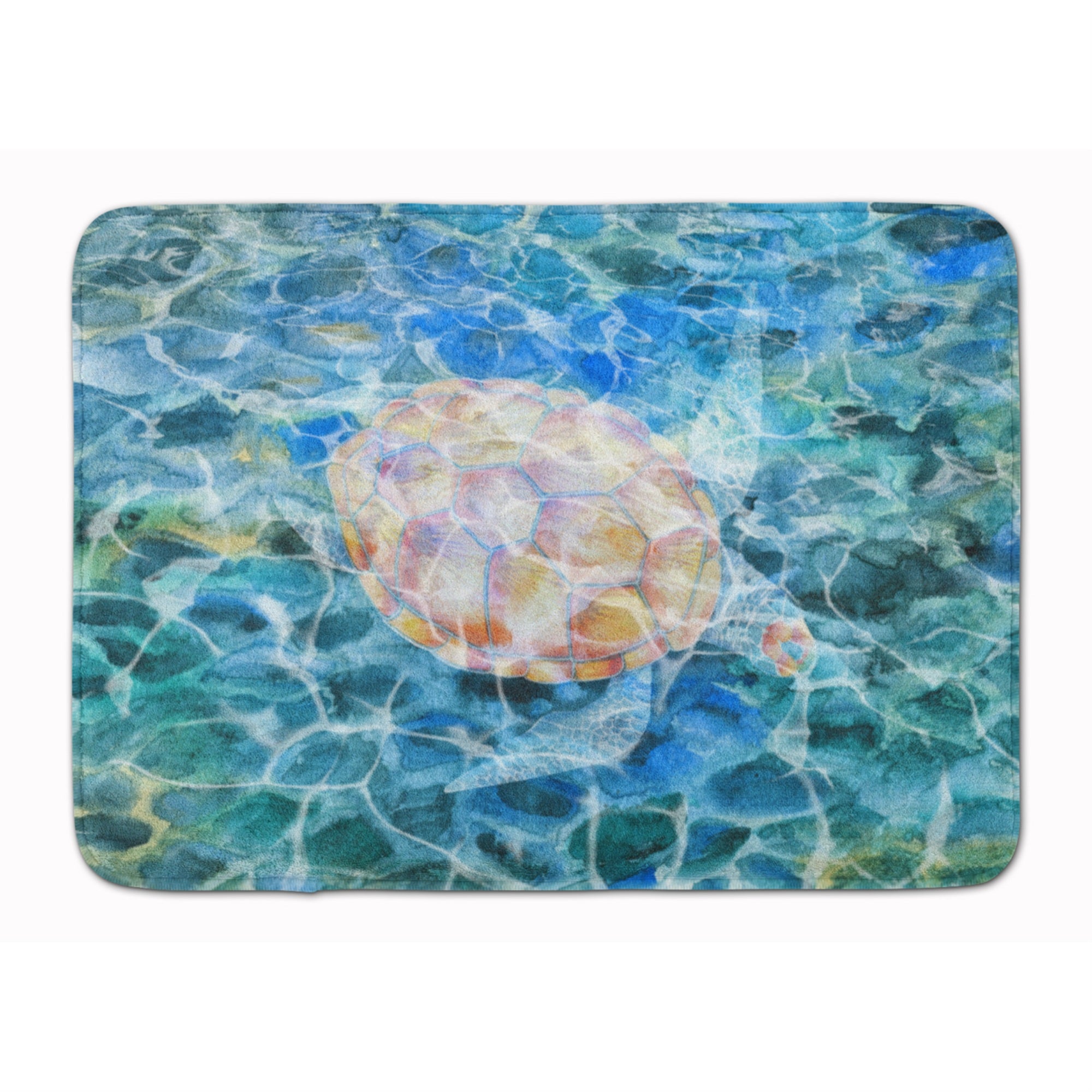 Carolines Treasures Sea Turtle Under water Floor Mat, 19 H x 27 W, Multicolor