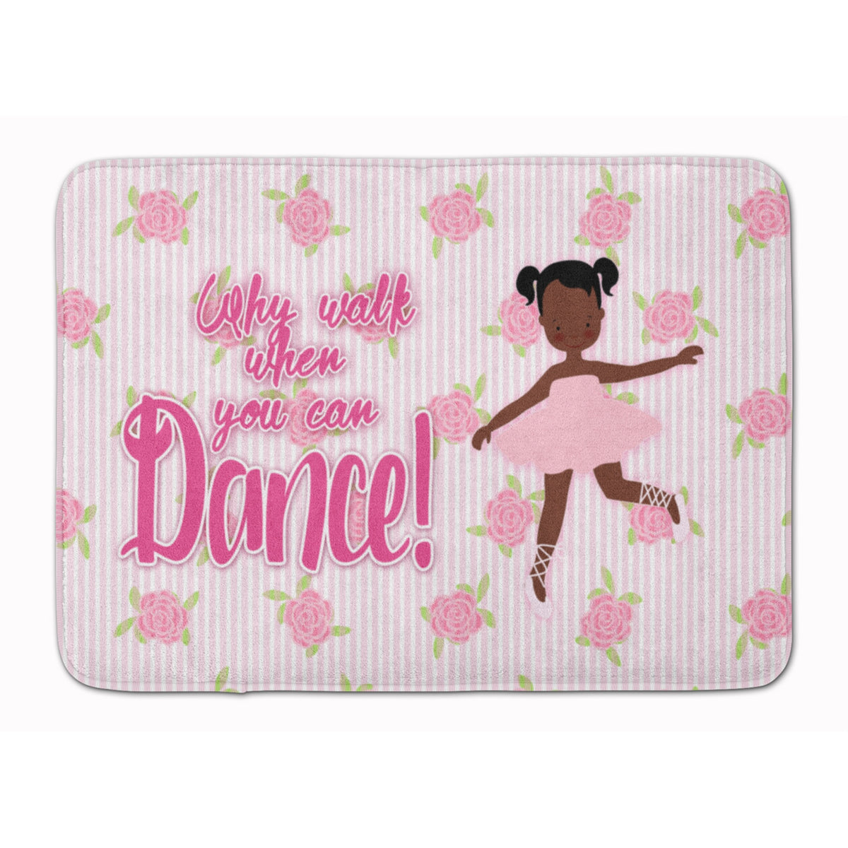 'Caroline'S Treasures Ballet African American Pigtails Floor Mat, 19 H X 27 W, Multicolor''