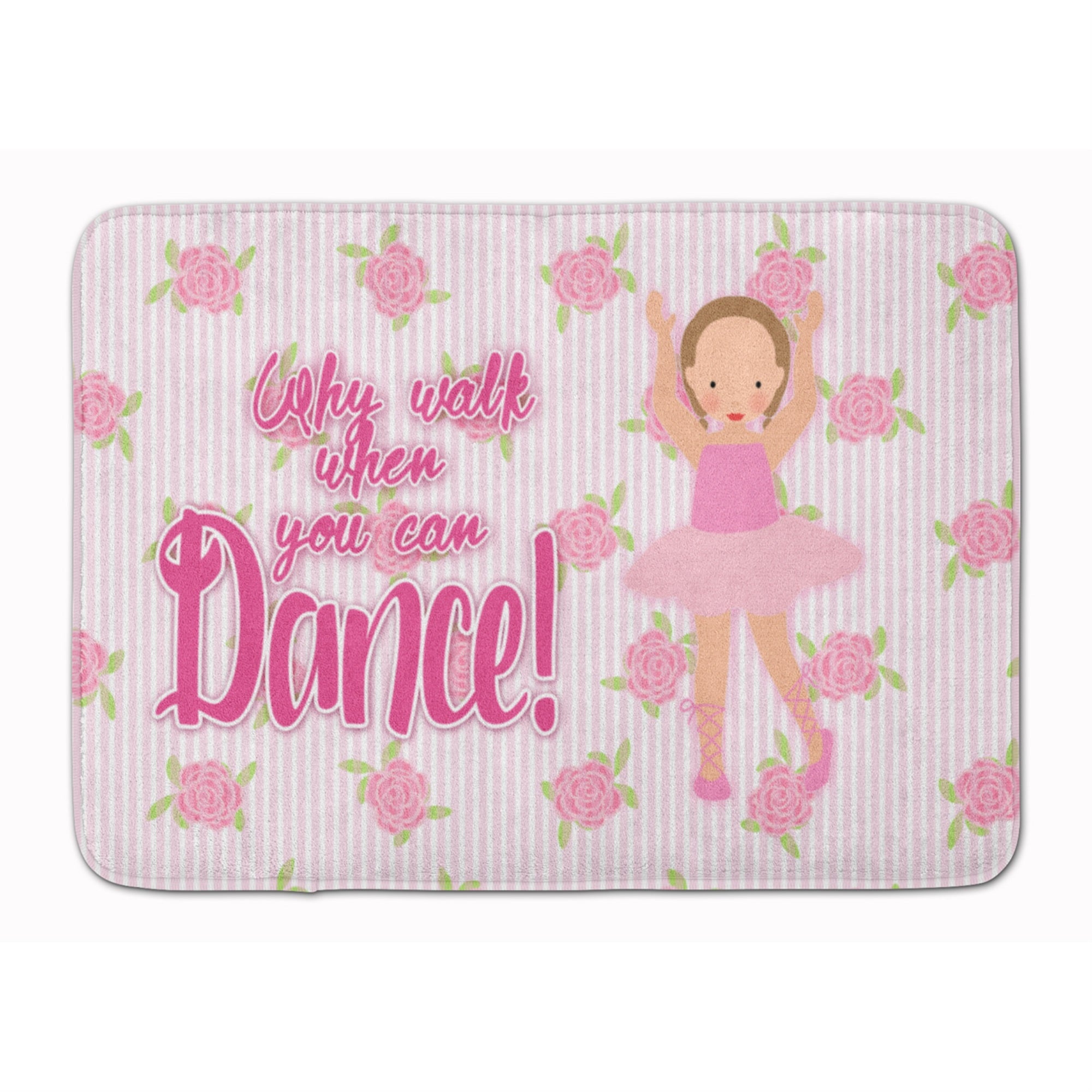 Carolines Treasures Ballet Brown Short Hair Floor Mat, 19 H x 27 W, Multicolor