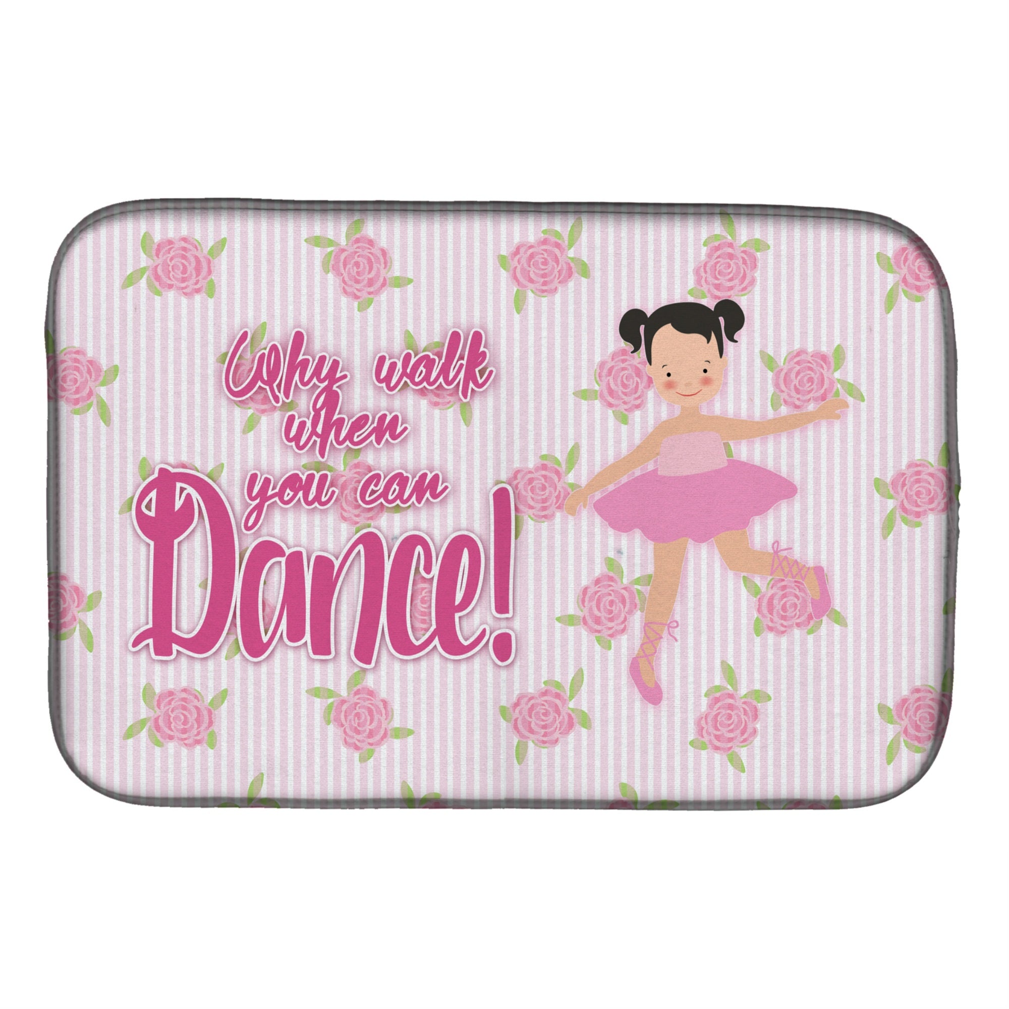 'Caroline'S Treasures Ballet Pigtails Dish Drying Mat, 14 X 21''