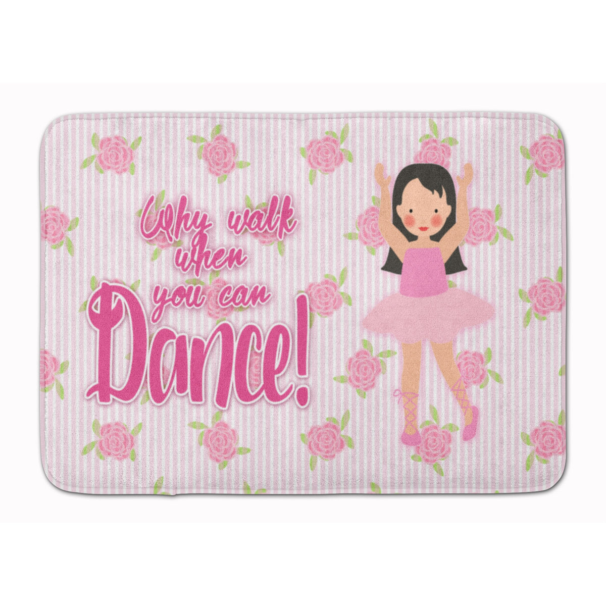 'Caroline'S Treasures Ballet Long Dark Hair Floor Mat, 19 H X 27 W, Multicolor''